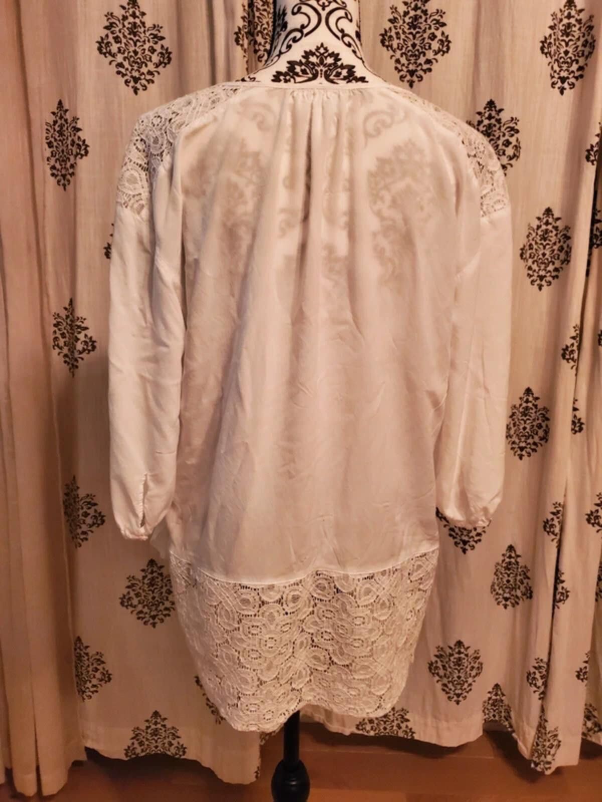 Other Stylus White Lace Top Size M / US 6-8 / IT 42-44 - 5 Thumbnail