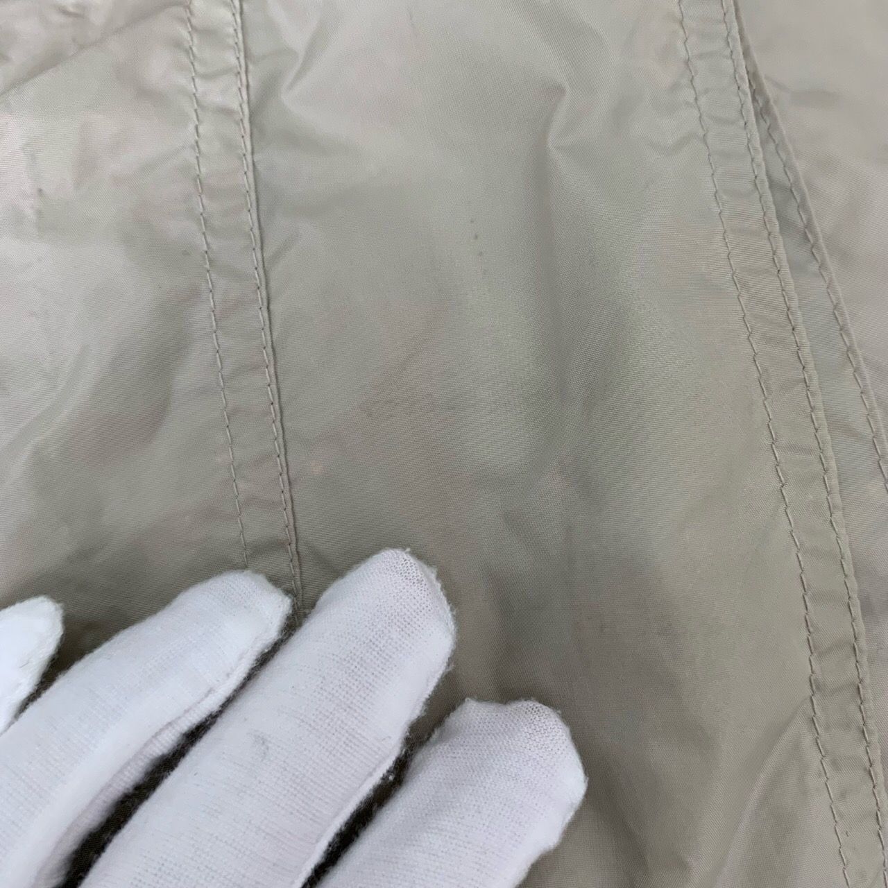 Burberry Multi-Pocket Hooded Khaki Nylon Trench Coat