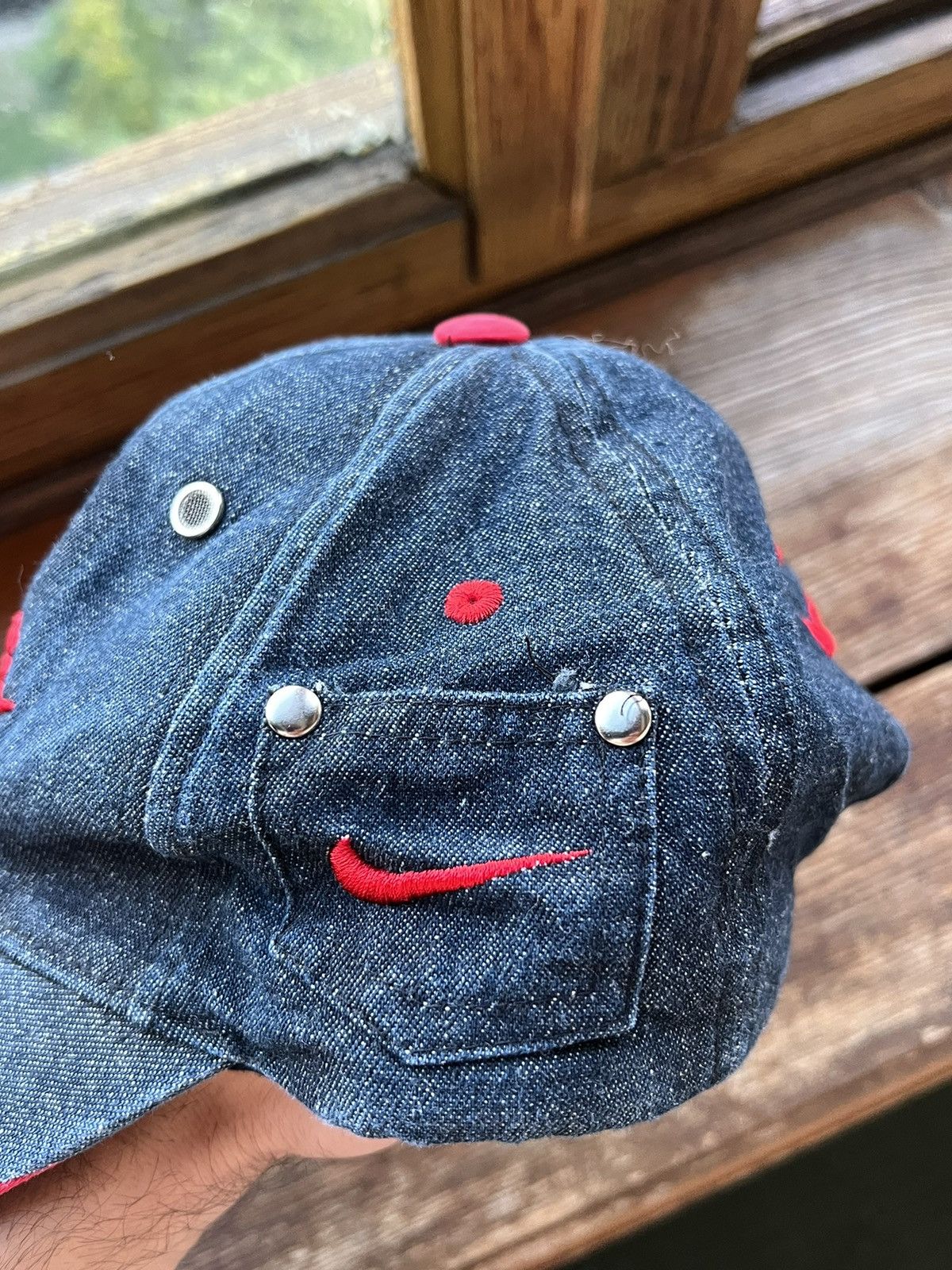 Nike Vintage Hat Nike Y2K Avant Garde Cap Size ONE SIZE - 7 Thumbnail