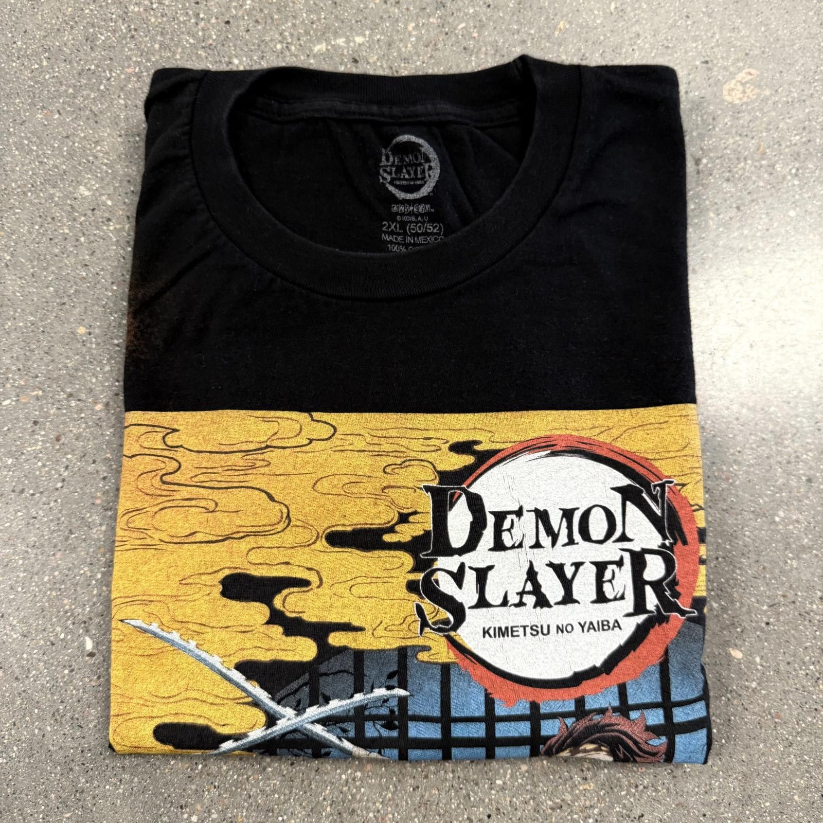 Designer Demon Slayer Kimetsu No Yaiba Anime T-Shirt Tanjiro - 2XL Size US XXL / EU 58 / 5 - 7 Thumbnail
