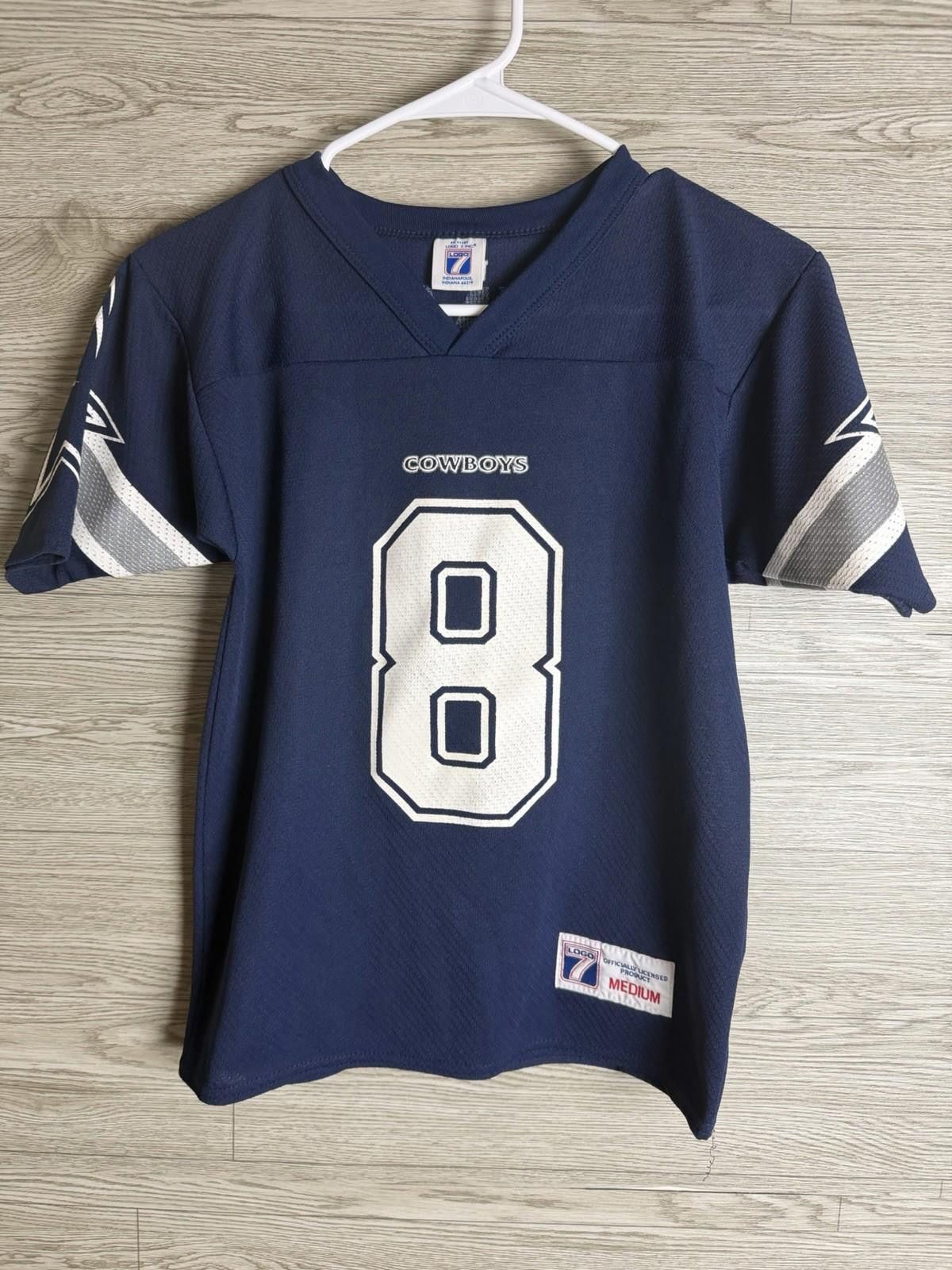 Other Dallas Cowboys Kids Troy Aikman Logo 7 Jersey M Size ONE SIZE - 1 Thumbnail