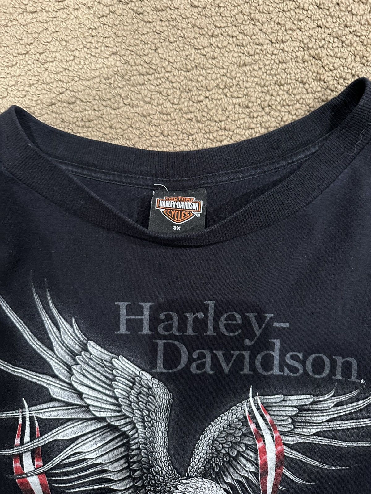 Harley Davidson × Vintage Vintage Oversized Harley Davidson Tee Size US XL / EU 56 / 4 - 2 Thumbnail