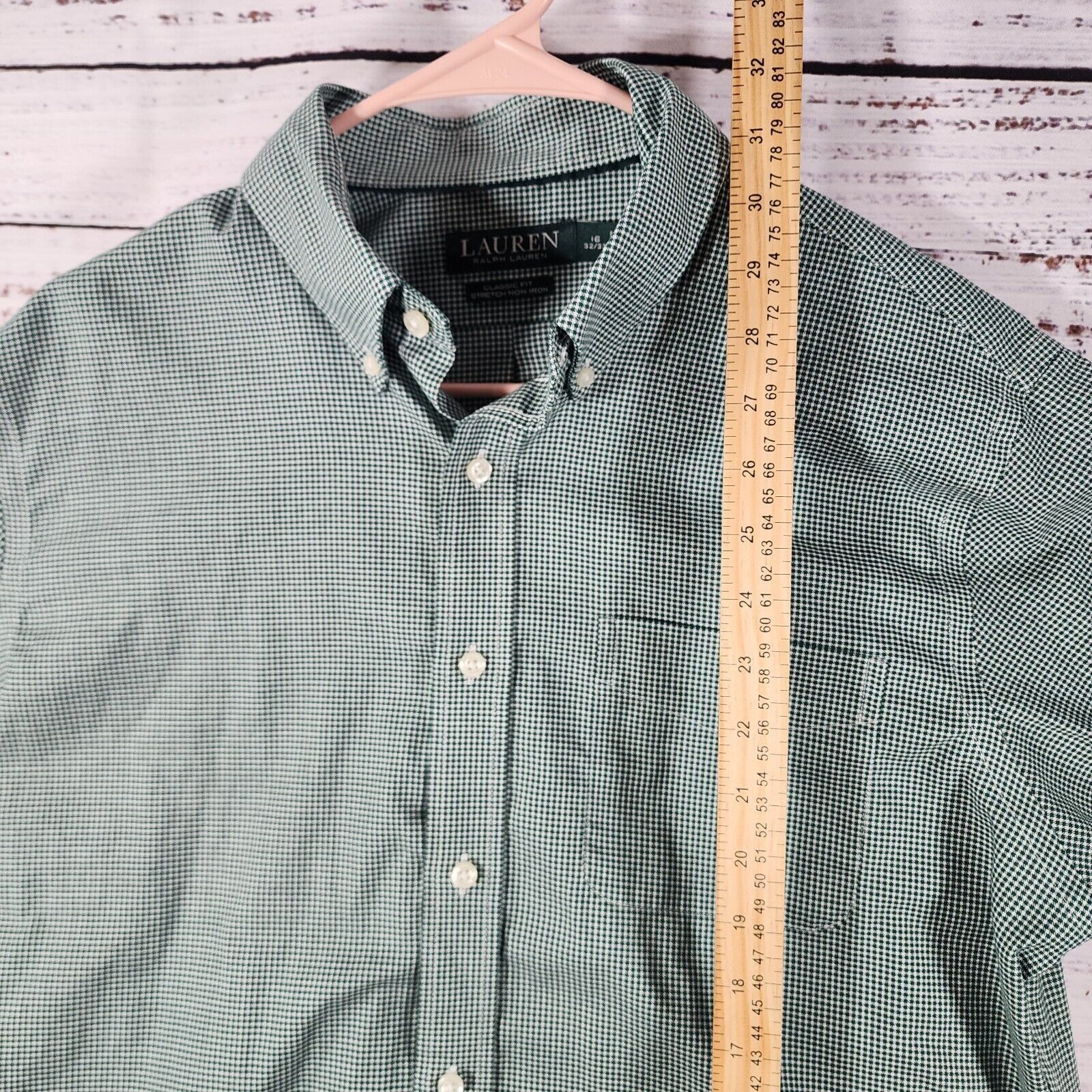 Lauren Ralph Lauren Lauren Ralph Lauren Shirt Men 16 32/33 Classic Stretch Green Size US S / EU 44-46 / 1 - 7 Thumbnail