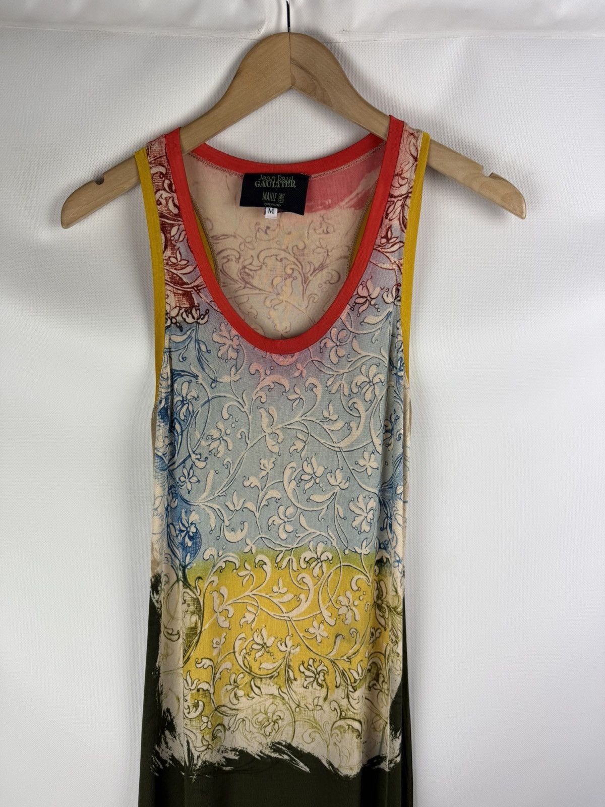 Jean Paul Gaultier Jean Paul Gaultier Vintage 90s Patterned Bodycon Maxi Dress Size M / US 6-8 / IT 42-44 - 2 Thumbnail