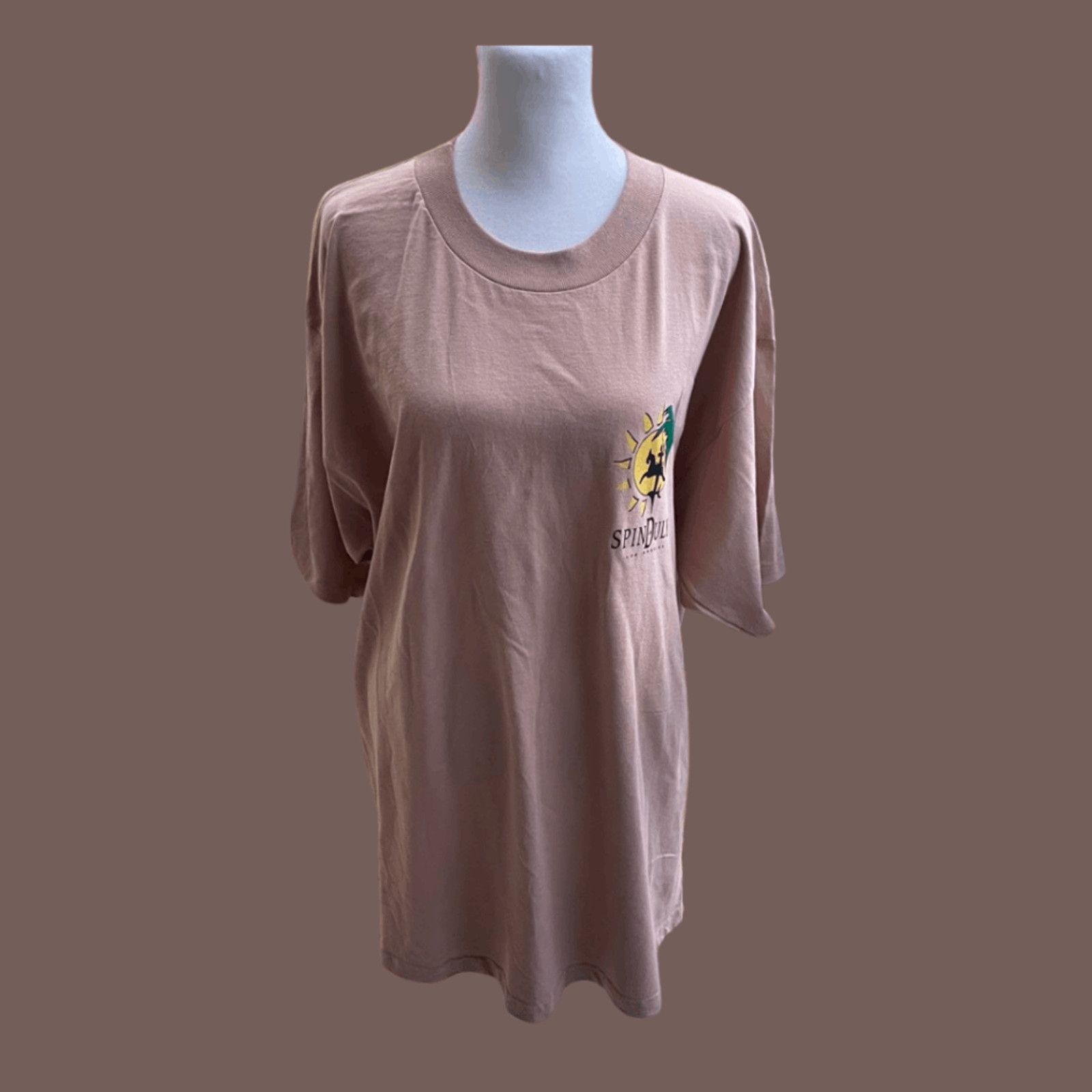 Vintage VTG Graphic Tee Murina Spin Dulys Tan USA | 90s Skatecore XL Size US XL / EU 56 / 4 - 1 Thumbnail