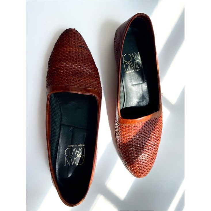 Vintage Vintage Joan & David Woven Leather Loafers Italy 9.5 Huarach Size US 8.5 / IT 38.5 - 11 Thumbnail