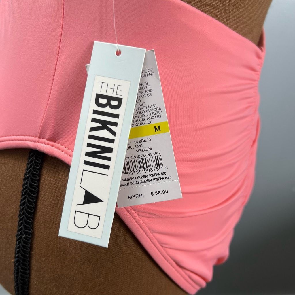 Other The Bikini Lab Rack Solid Plunge Shirred Booty One-Piece Hal Size M / US 6-8 / IT 42-44 - 9 Thumbnail