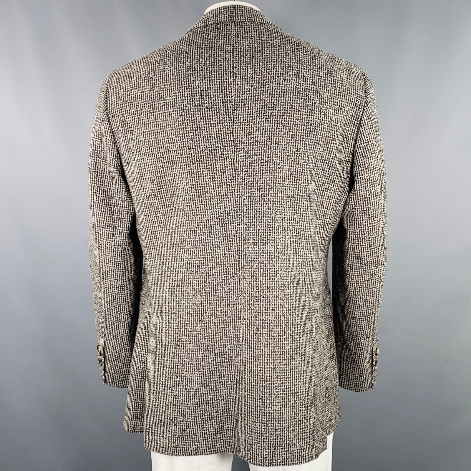 Suitsupply SUIT SUPPLY Size 46 Grey Charcoal Tweed Wool Blend Coat Size US XL / EU 56 / 4 - 4 Thumbnail