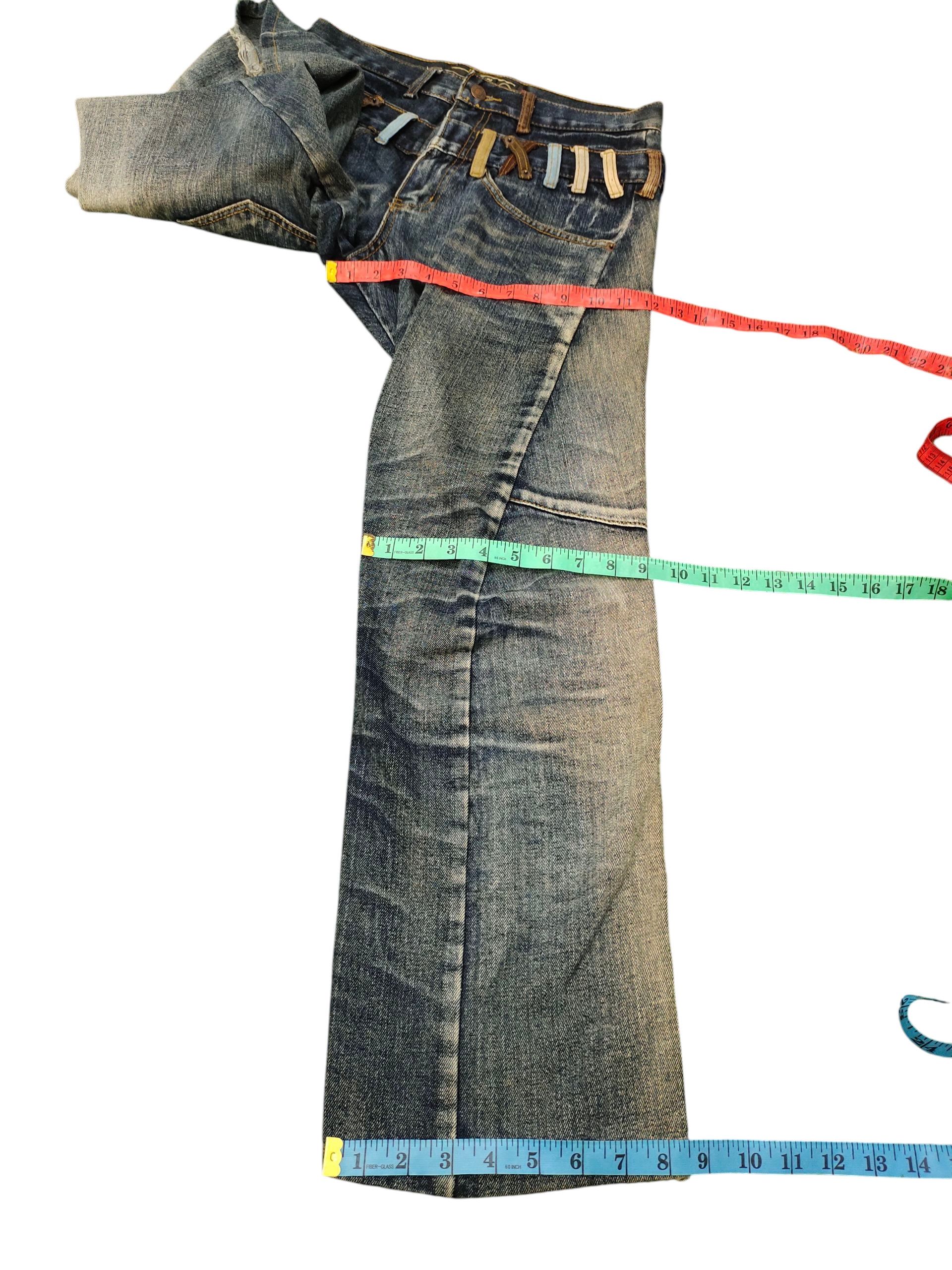 Number (N)ine × Undercover Breathmint Number Nine Double Waist Clawmark Denim Jeans Size US 31 - 15 Thumbnail