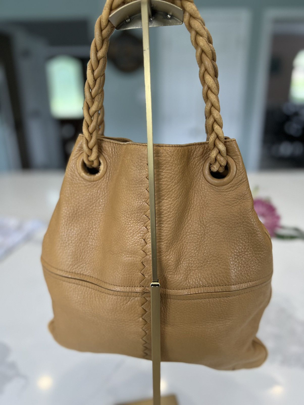 Bottega Veneta Vintage Bottega Veneta Cervo Hobo Bag – Camel Leather Size ONE SIZE - 2 Thumbnail