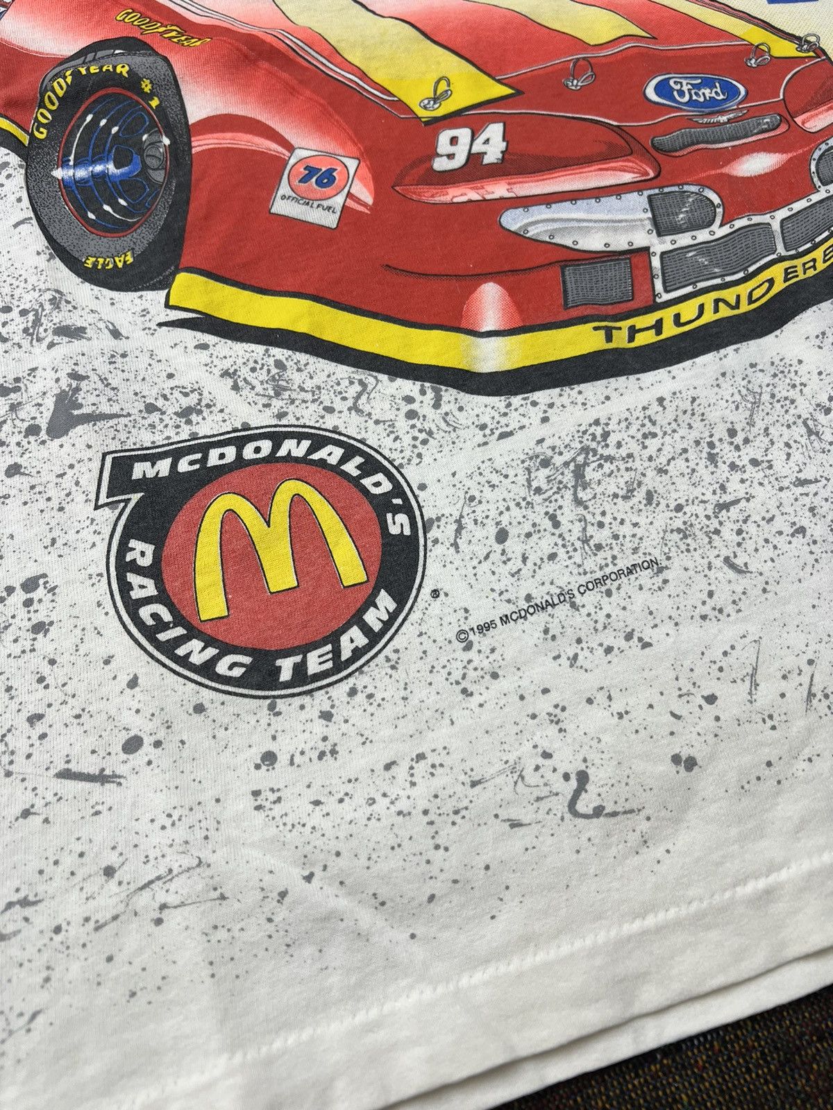 NASCAR Vintage NASCAR Bill Elliott McDonalds AOP Tee Size US XL / EU 56 / 4 - 4 Thumbnail