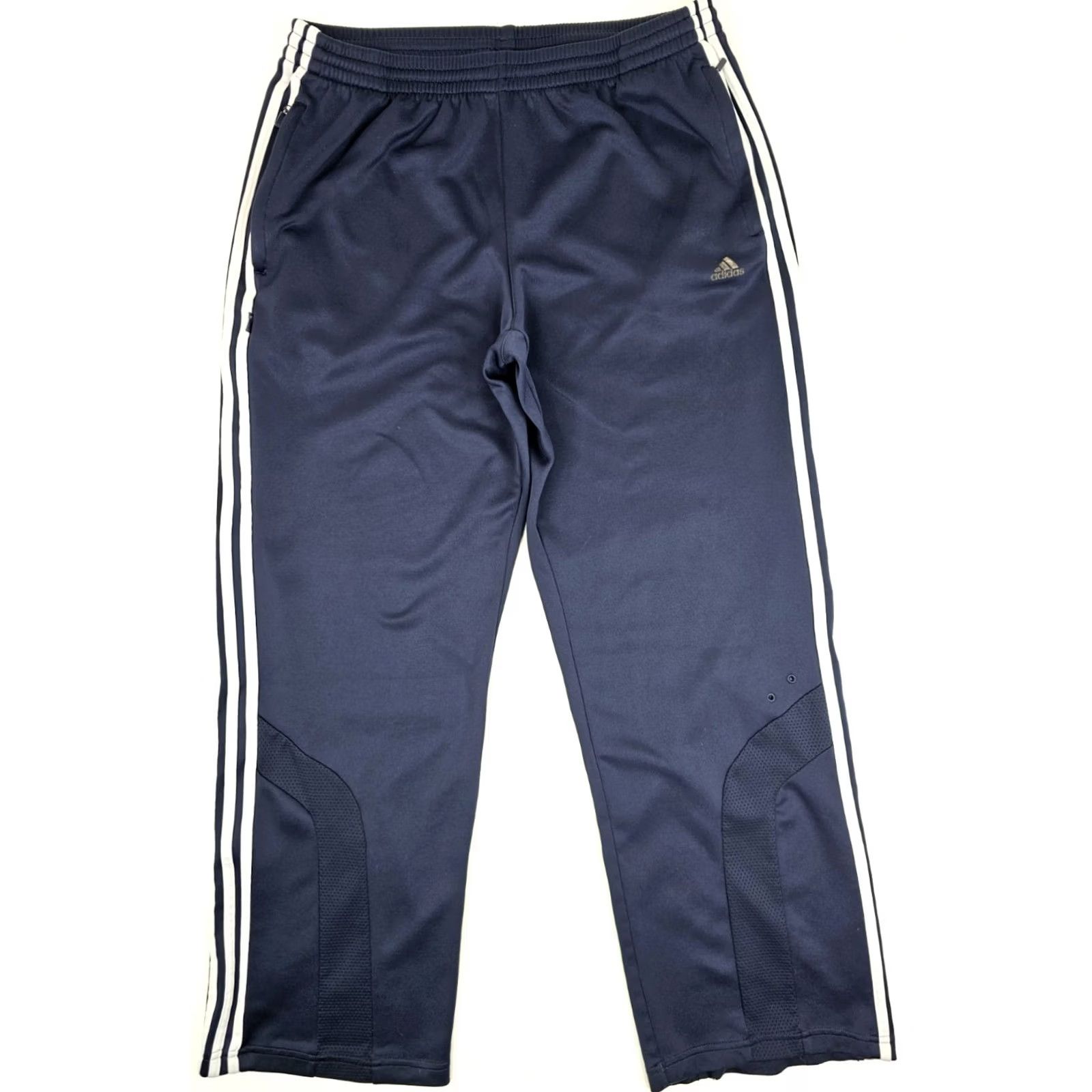 Adidas Adidas Clima365 Straight Leg Fleece Track Pants Men XL Navy Blue Y2K Foam? Size US 36 / EU 52 - 2 Thumbnail