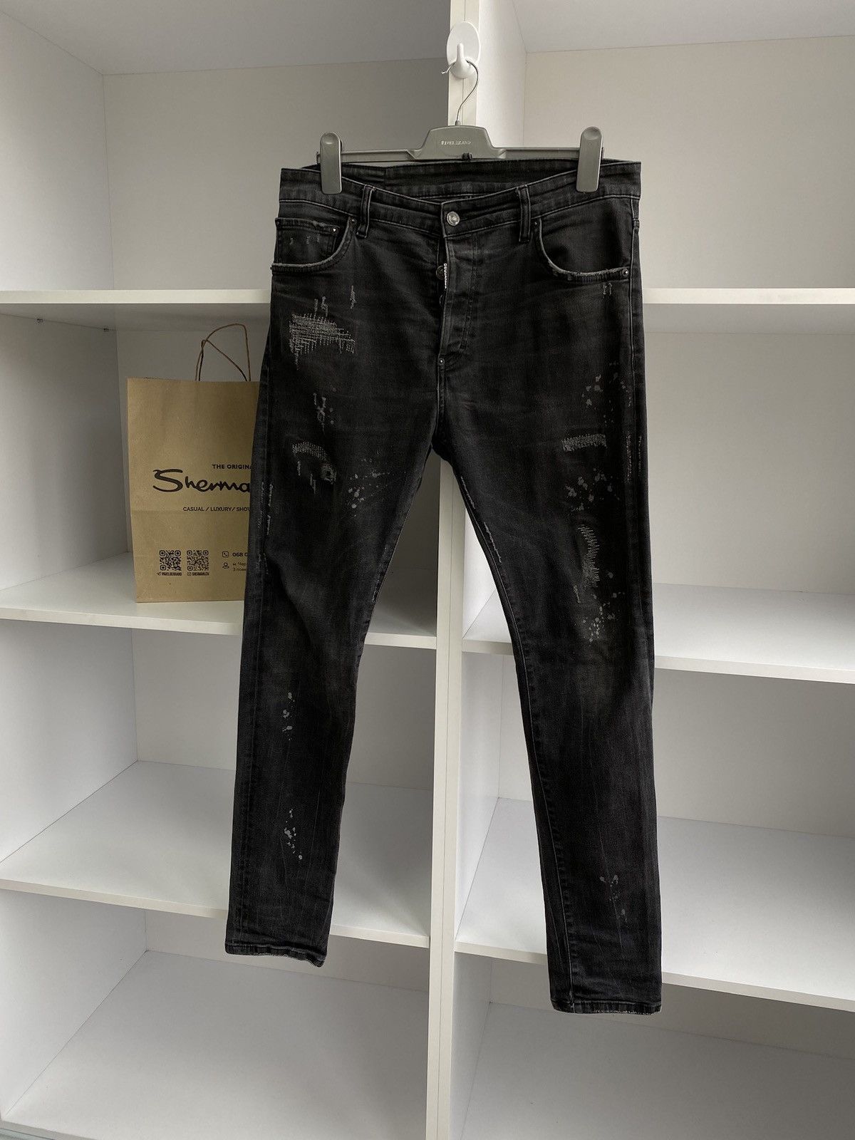 Vintage Black Pants Dsquared2 52 Size(IT)