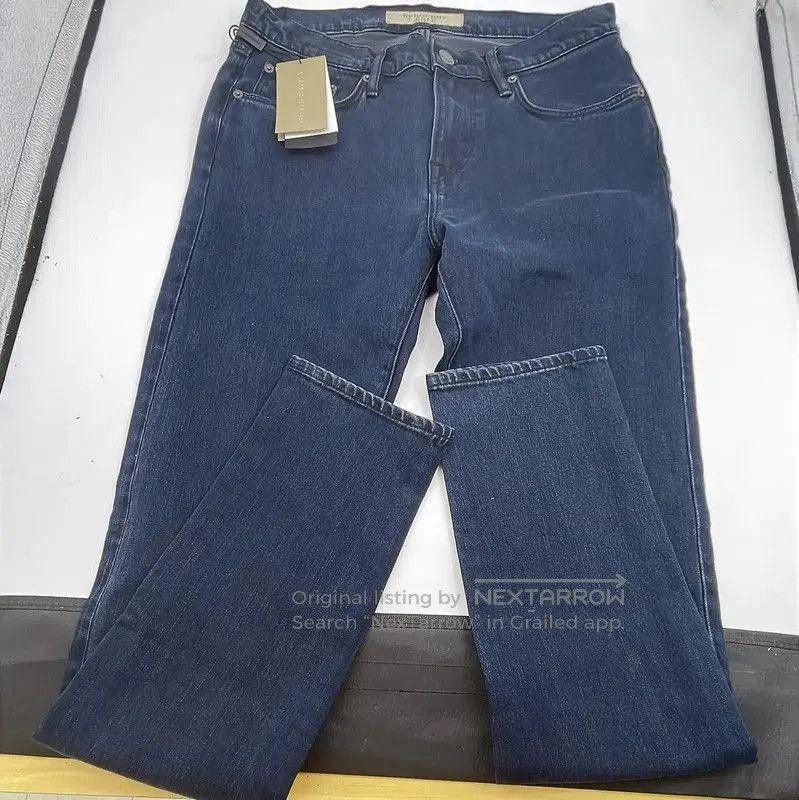 Burberry Women's Blue Cotton Jeans Size L.