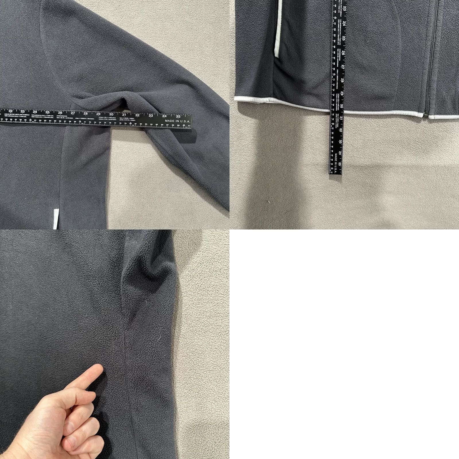 Old Navy Old Navy Jacket Womens 4X Plus Gray Fleece Full Zip Outdoor Jacket Size XXL / US 16-18 / IT 52-54 - 8 Thumbnail