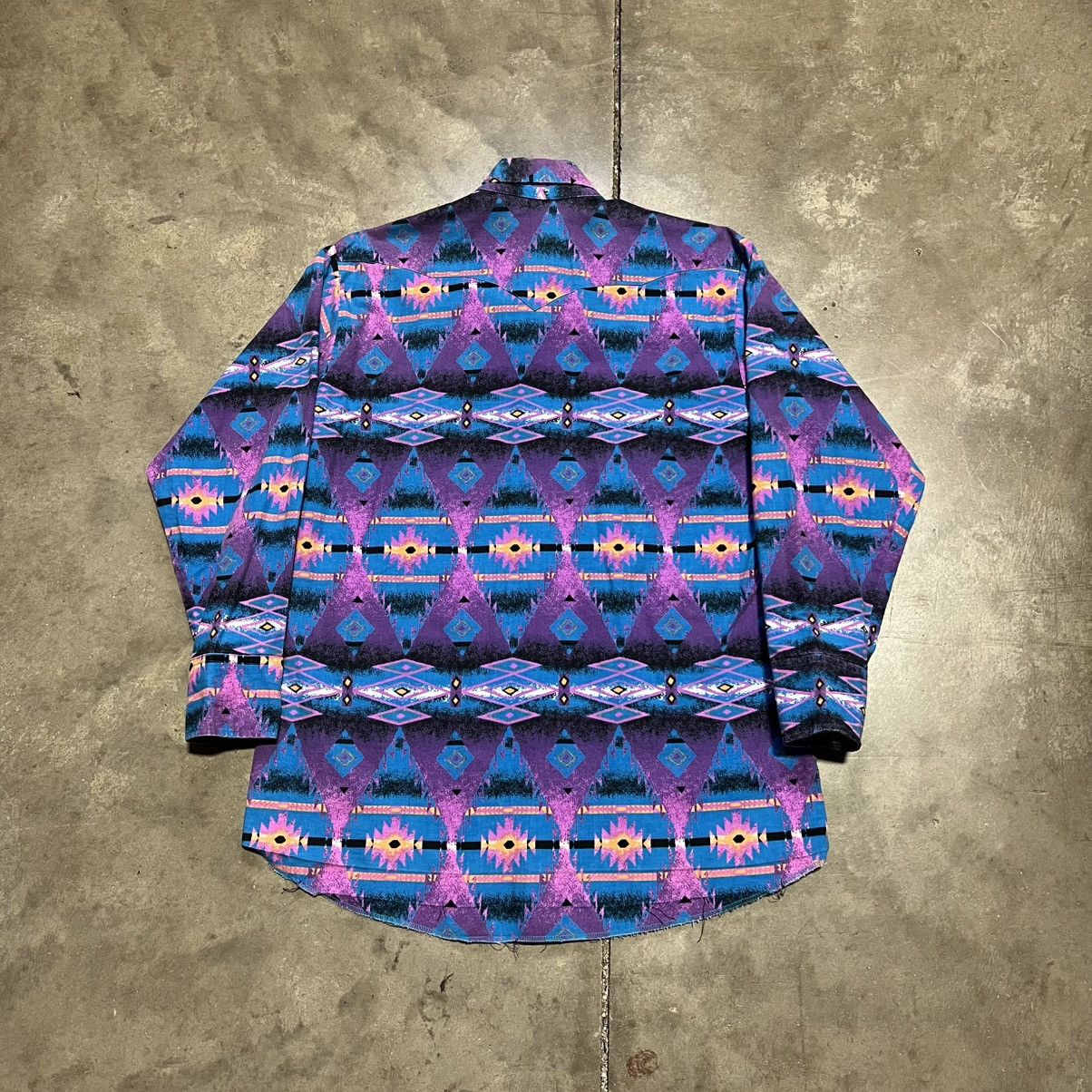 Panhandle Slim Vintage 80s Panhandle Slim Aztec Western Shirt Button Up USA Size US M / EU 48-50 / 2 - 7 Thumbnail