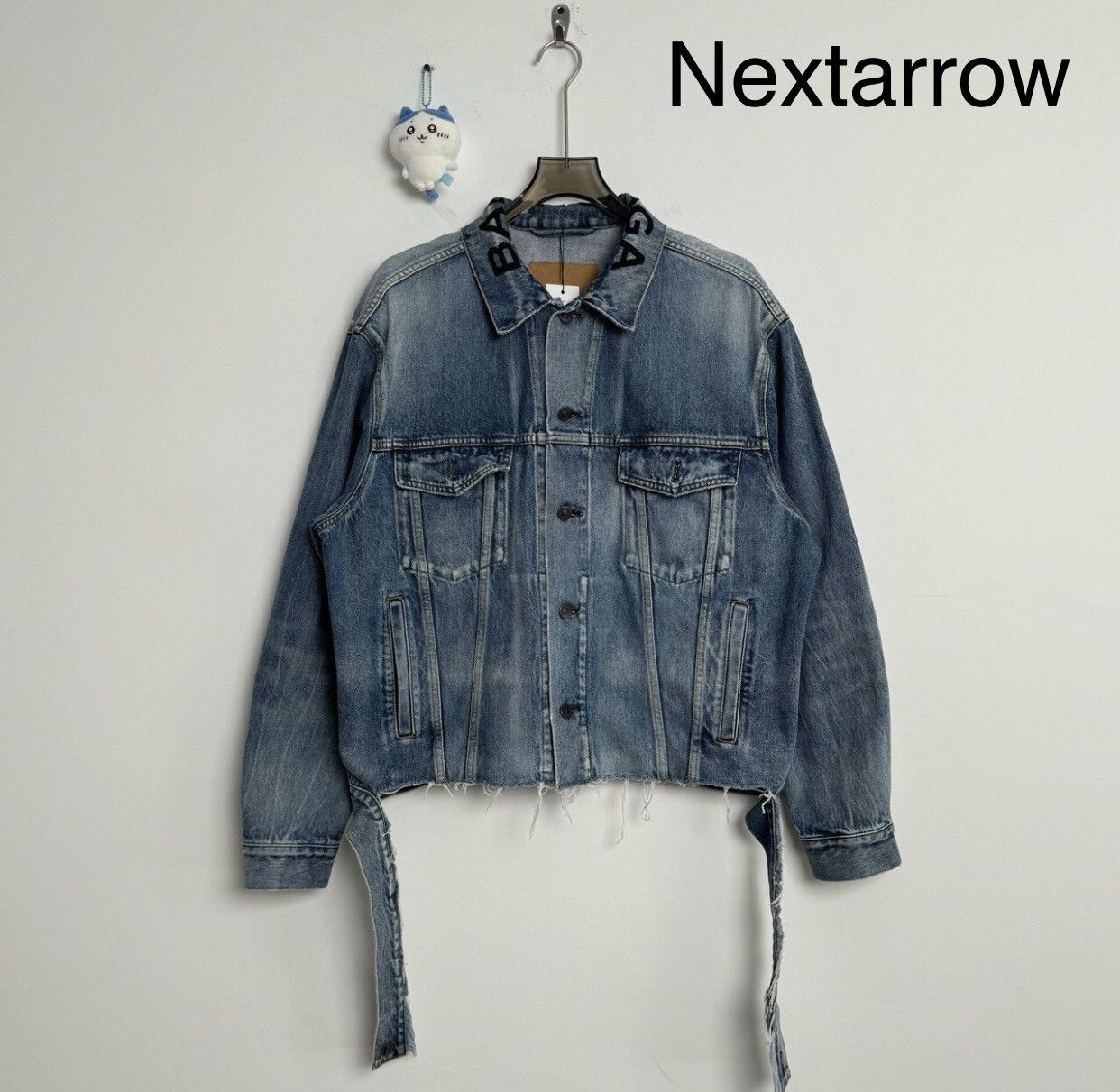 ジャケット・アウター BALENCIAGA Damaged Denim Jacket size 46 BALENCIAGA Damaged Denim Jacket size 46 BALENCIAGA DENIM JACKET FR