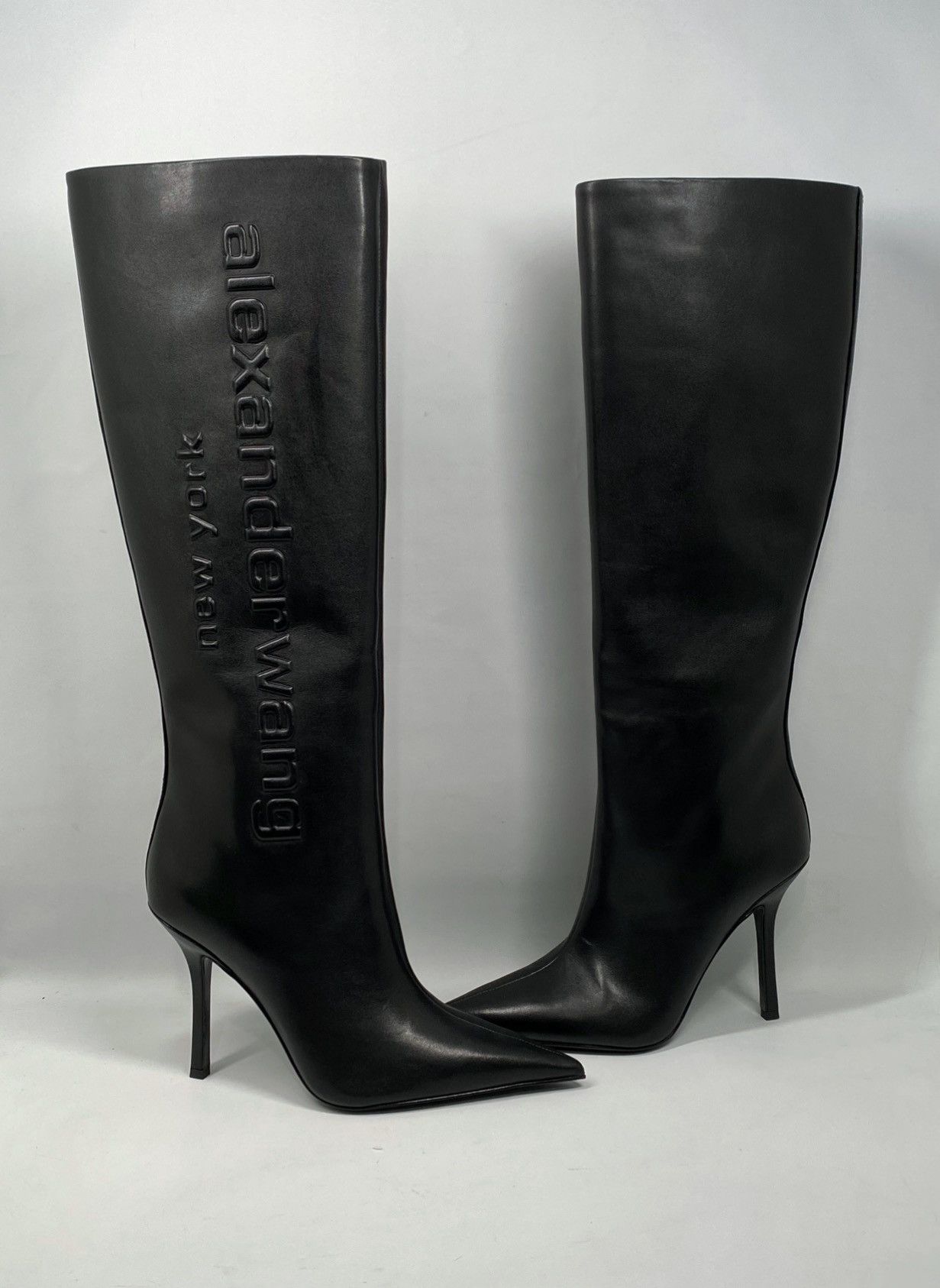 Alexander Wang Alexander Wang leather heeled knee-high boots size 36.5 Size US 6.5 / IT 36.5 - 9 Thumbnail