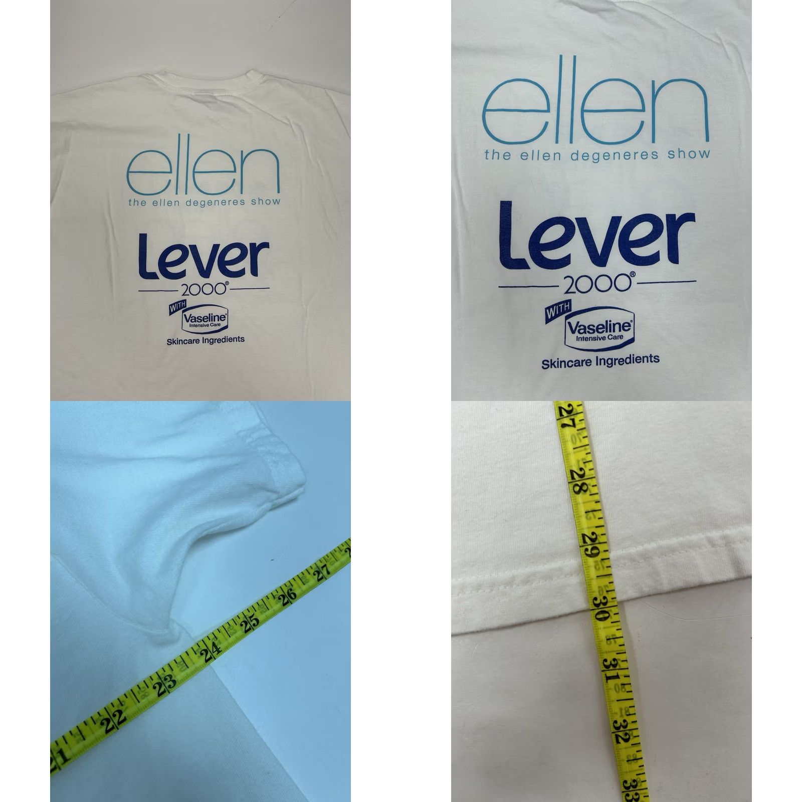 Hanes VINTAGE The Ellen Defenders Show In The Park With Ellen 2006 Promo TV Show Tee XL White Mens Size US XL / EU 56 / 4 - 8 Thumbnail