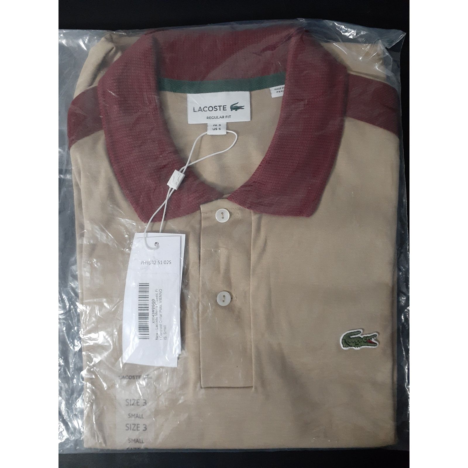 Lacoste Lacoste Men's Short Sleeve Tape Detail Polo Shirt Vienois S Size US S / EU 44-46 / 1 - 2 Thumbnail