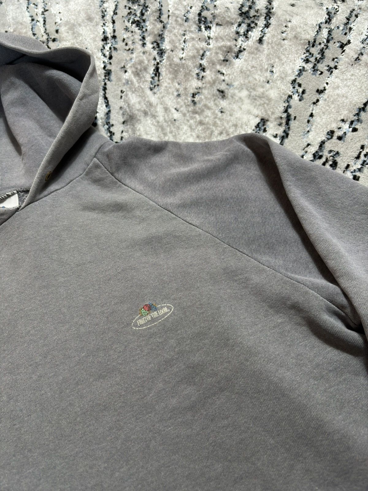 Vintage 90’s Vintage FOTL Blank faded black Boxy Hoodie Size US M / EU 48-50 / 2 - 2 Thumbnail