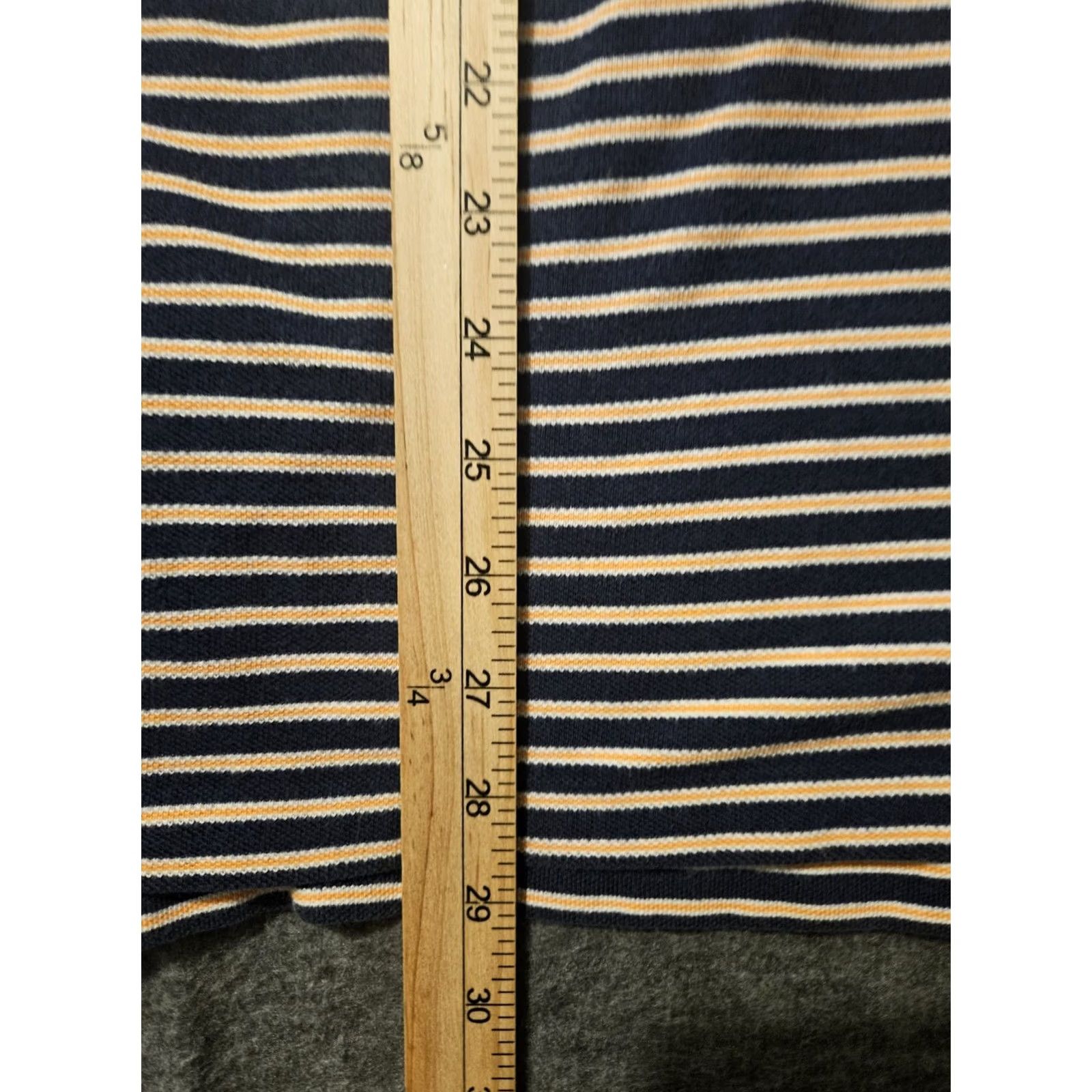 Polo Ralph Lauren VINTAGE Polo Ralph Lauren Polo Shirt Men 2XL Navy Blue Striped Short Sleeve Polo shirt 90s Preppy Mens Size US XXL / EU 58 / 5 - 4 Thumbnail