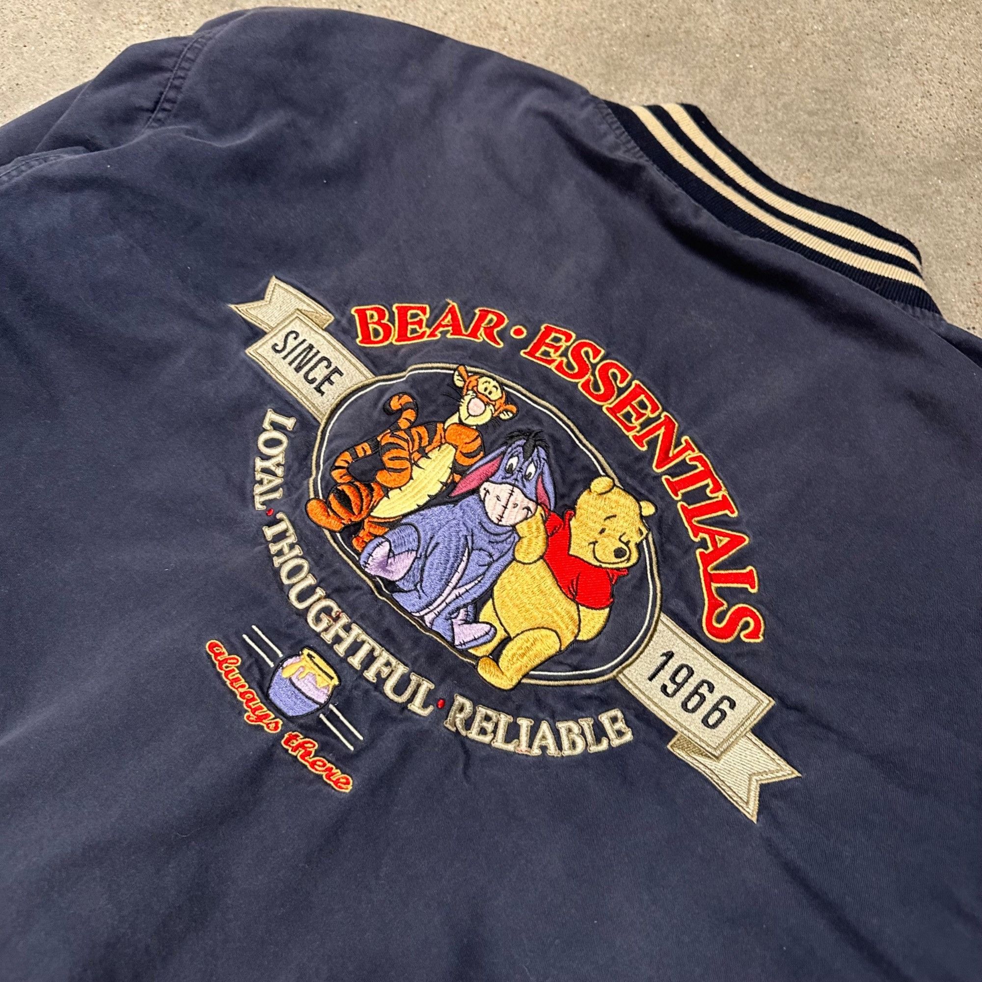 Disney × Vintage Vintage Disney Winnie The Pooh Bear Essentials Bomber Jacket Size US XL / EU 56 / 4 - 4 Thumbnail