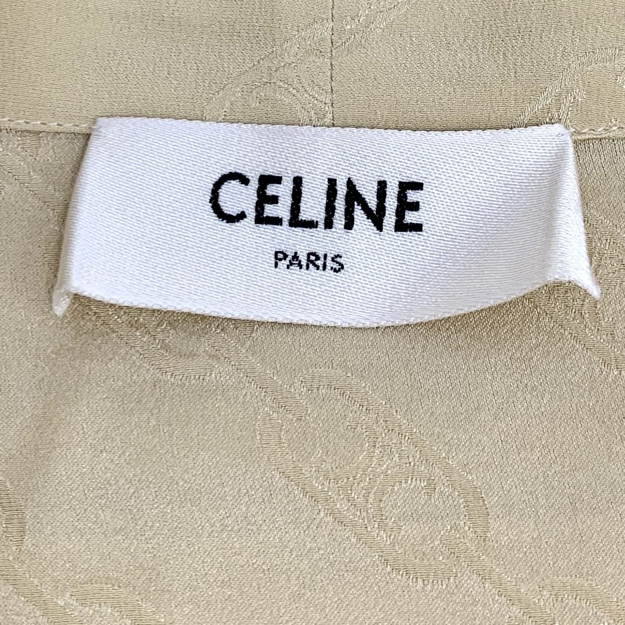 Celine Celine Shirt – Brown Triomphe Silk Print (Size M) Size M / US 6-8 / IT 42-44 - 8 Thumbnail