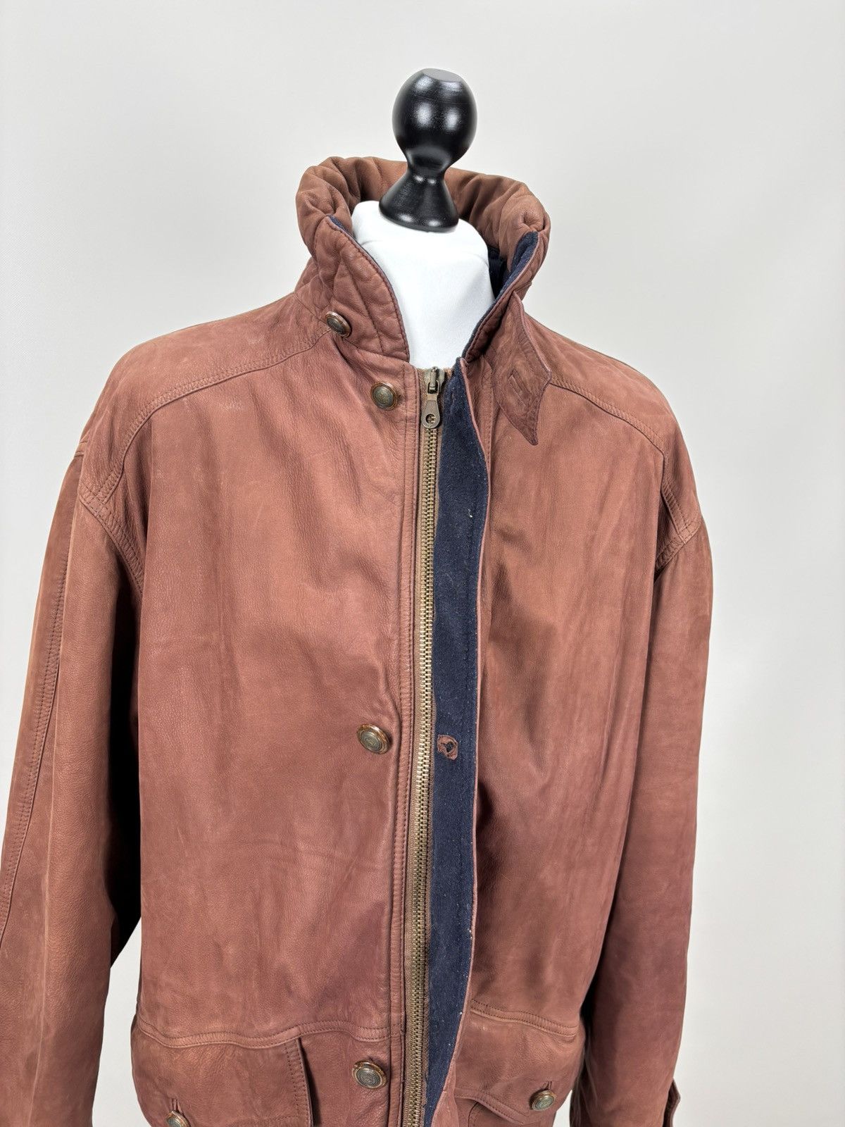 Yves Saint Laurent Mens vintage leather jacket Yves Saint Laurent Size 50 Size US M / EU 48-50 / 2 - 12 Thumbnail