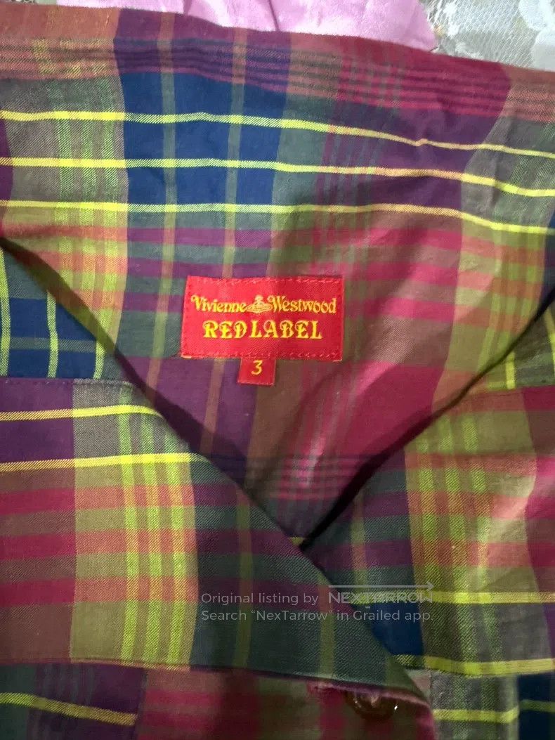 Vivienne Westwood Vivienne Westwood Shoulder Tie Plaid Dress Size L / US 10 / IT 46 - 2 Thumbnail