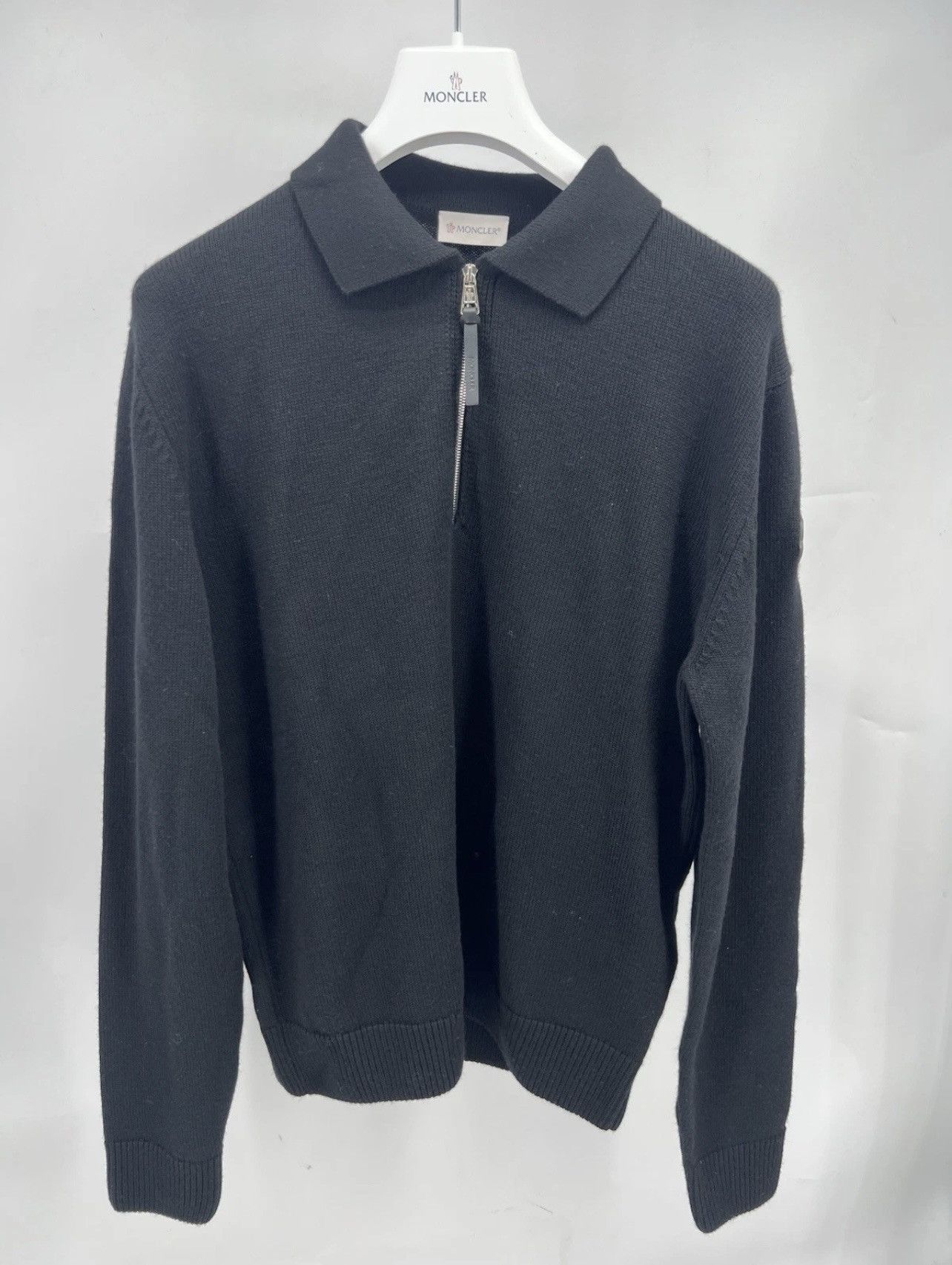 Moncler Brand New Moncler Wool Long Sleeve Polo Size M RRP $850 Size US M / EU 48-50 / 2 - 1 Thumbnail
