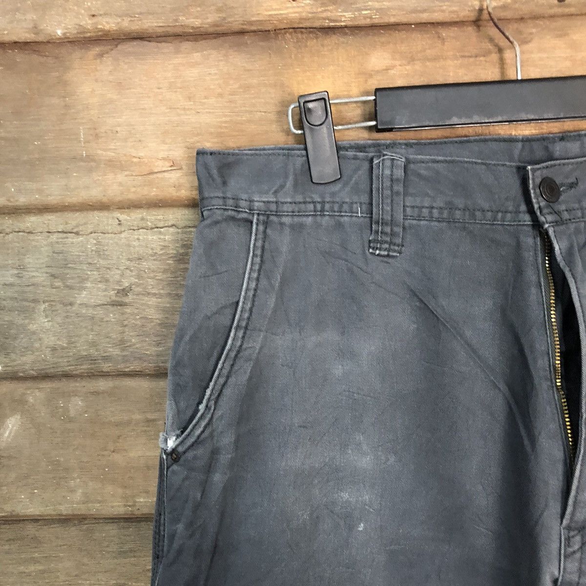 Japanese Brand DL Even River Dark Blue Cargo Multipocket Pants #S2780 Size US 35 - 4 Thumbnail