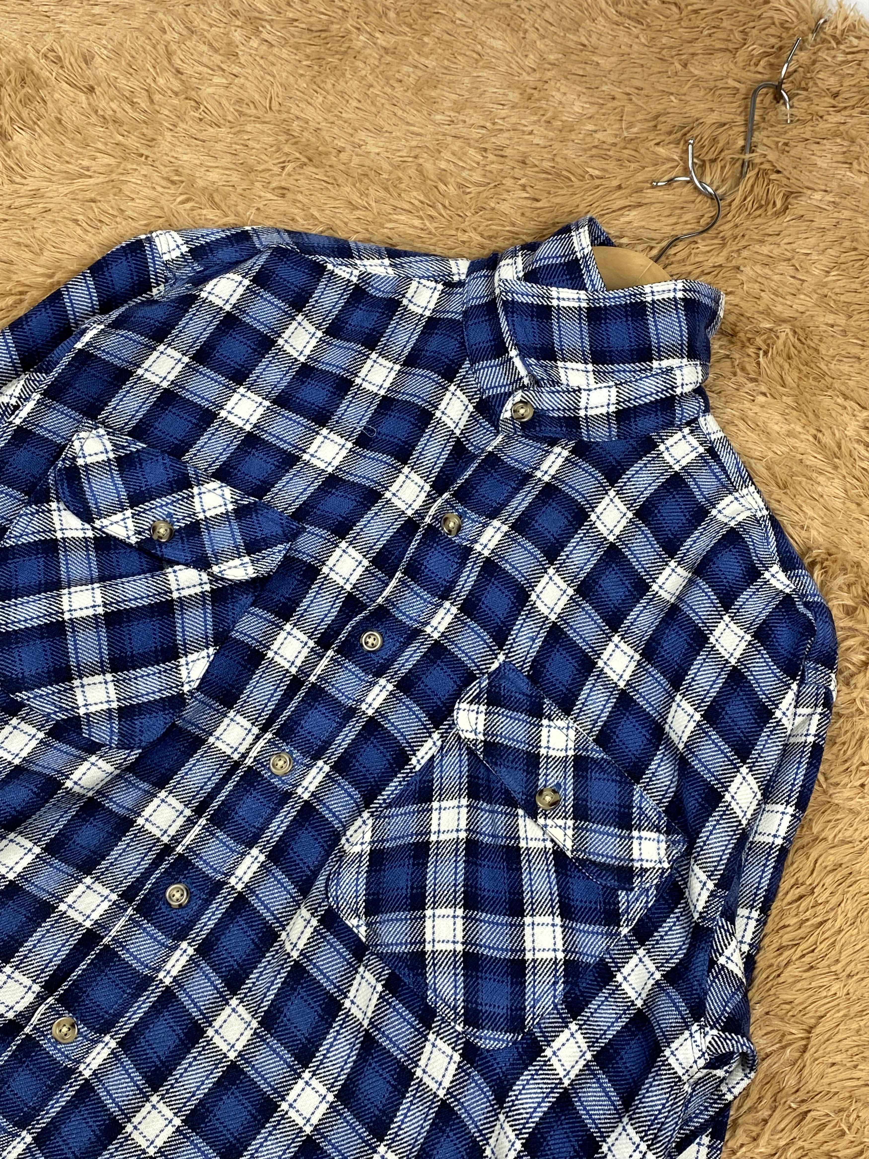 Japanese Brand Vintage Break Off Flannel Long Sleeve T Shirt J1679 Size US M / EU 48-50 / 2 - 2 Thumbnail
