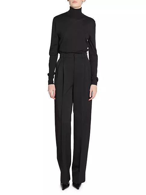 Saint Laurent Paris o1bcso1str0924 Turtleneck Sweater in Black Size US M / EU 48-50 / 2 - 3 Thumbnail