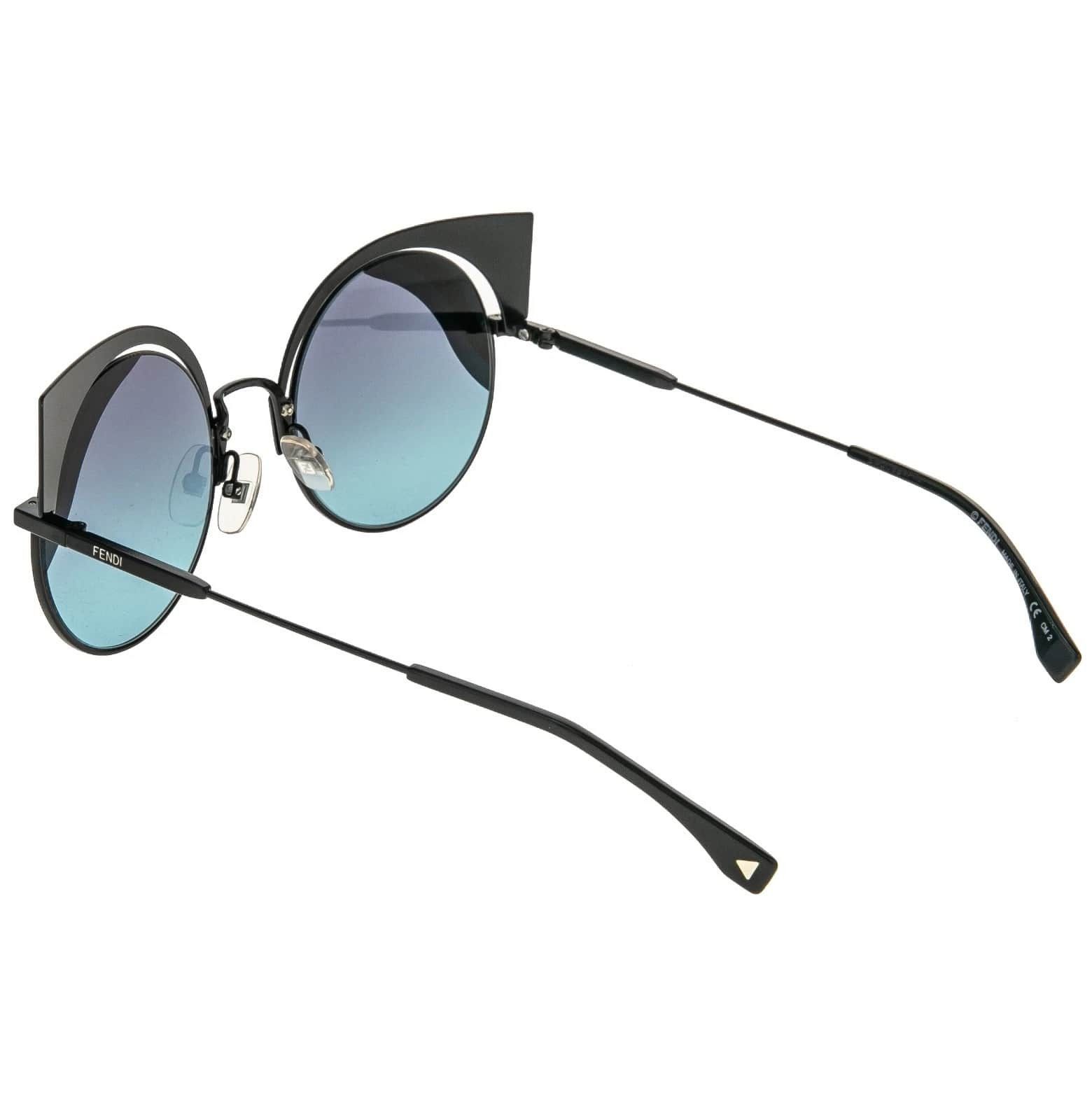 Fendi FENDI HYPNOSHINE FF0215S Black Blue Fashion Sunglass 0215 Size ONE SIZE - 4 Thumbnail