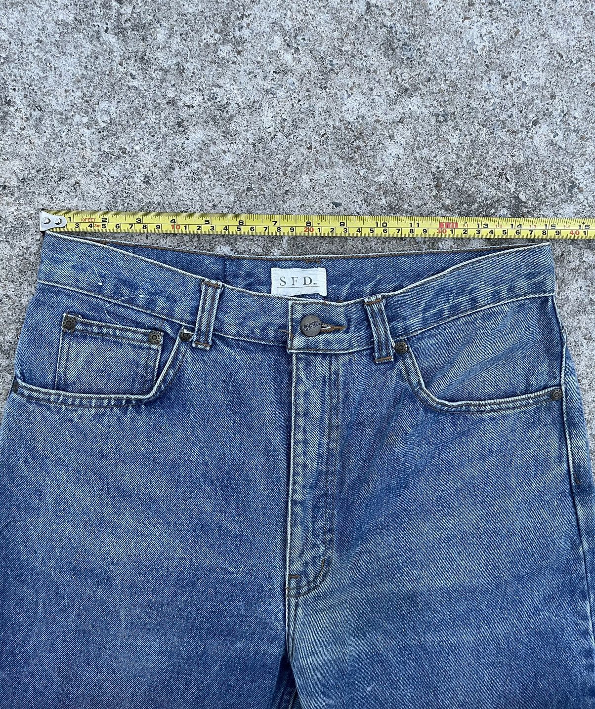 Japanese Brand 🔥 SFD Japanese Distressed Denim Streetwear W30🔥 Size US 30 / EU 46 - 5 Thumbnail
