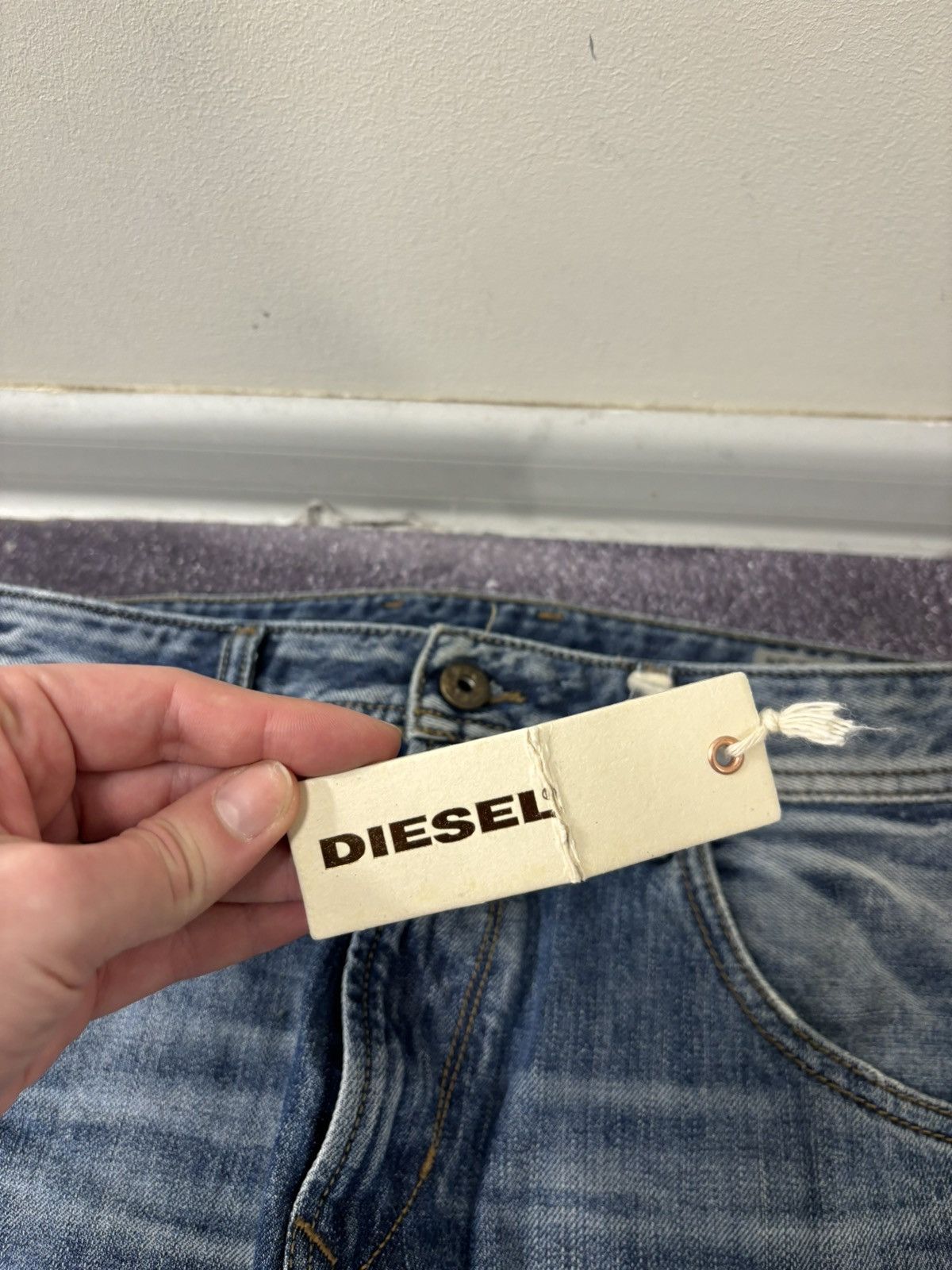 Diesel Diesel Krayver NWT Regular Slim Carrot Blue Denim Jeans Size US 28 / EU 44 - 8 Thumbnail