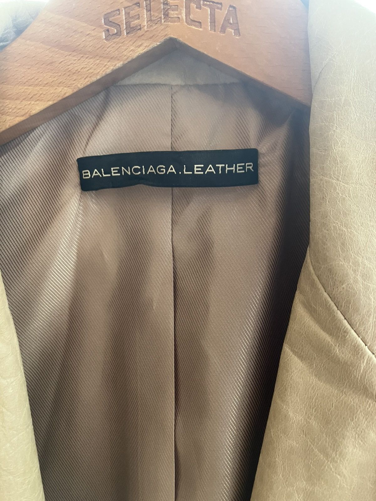 Balenciaga Balenciaga by Nicolas Ghesquiere SS05/FW05 Leather Blazer Size 40R - 5 Thumbnail