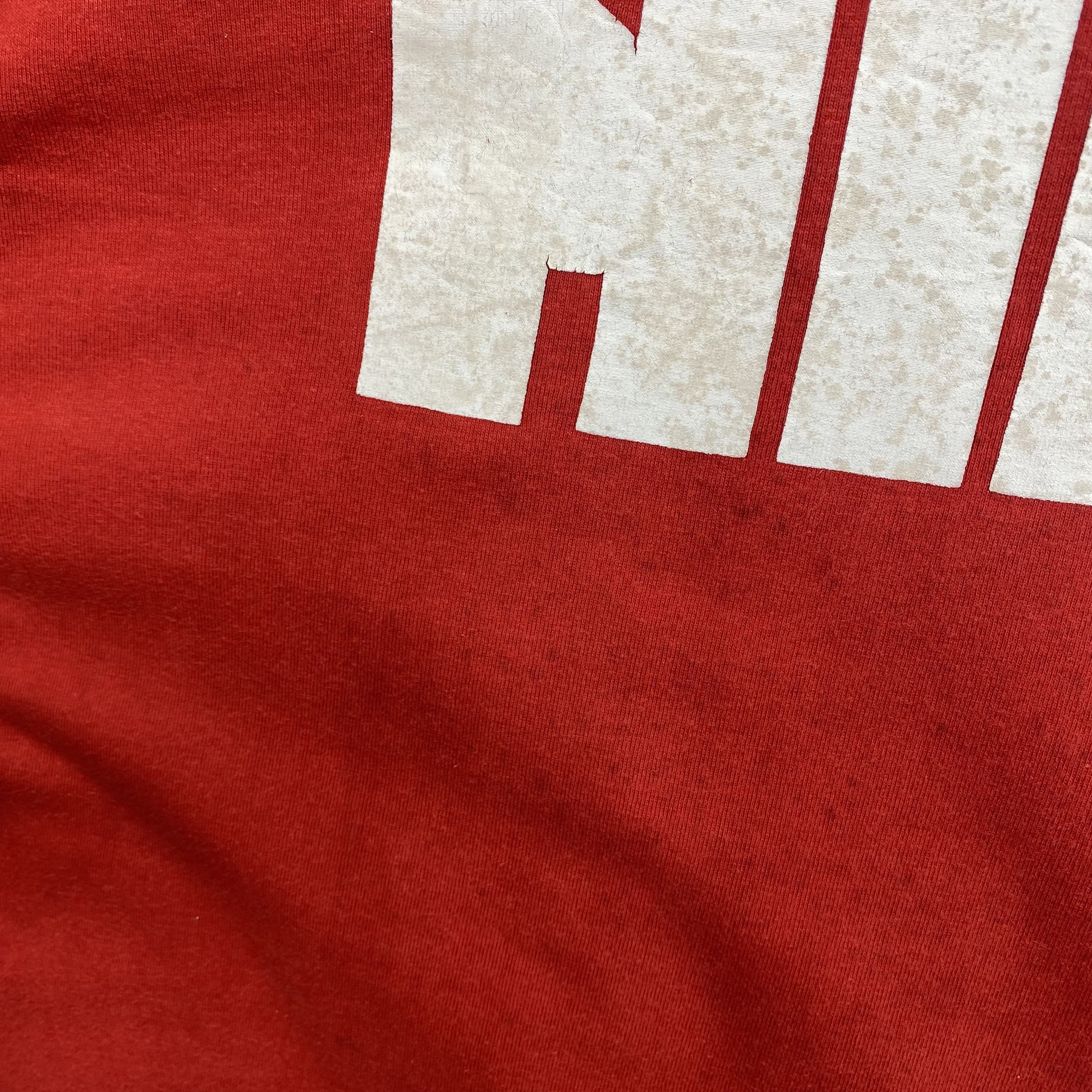 Nike × Vintage Vintage 90s Nike T-Shirt Nike Block Crewneck Tee Size US S / EU 44-46 / 1 - 6 Thumbnail