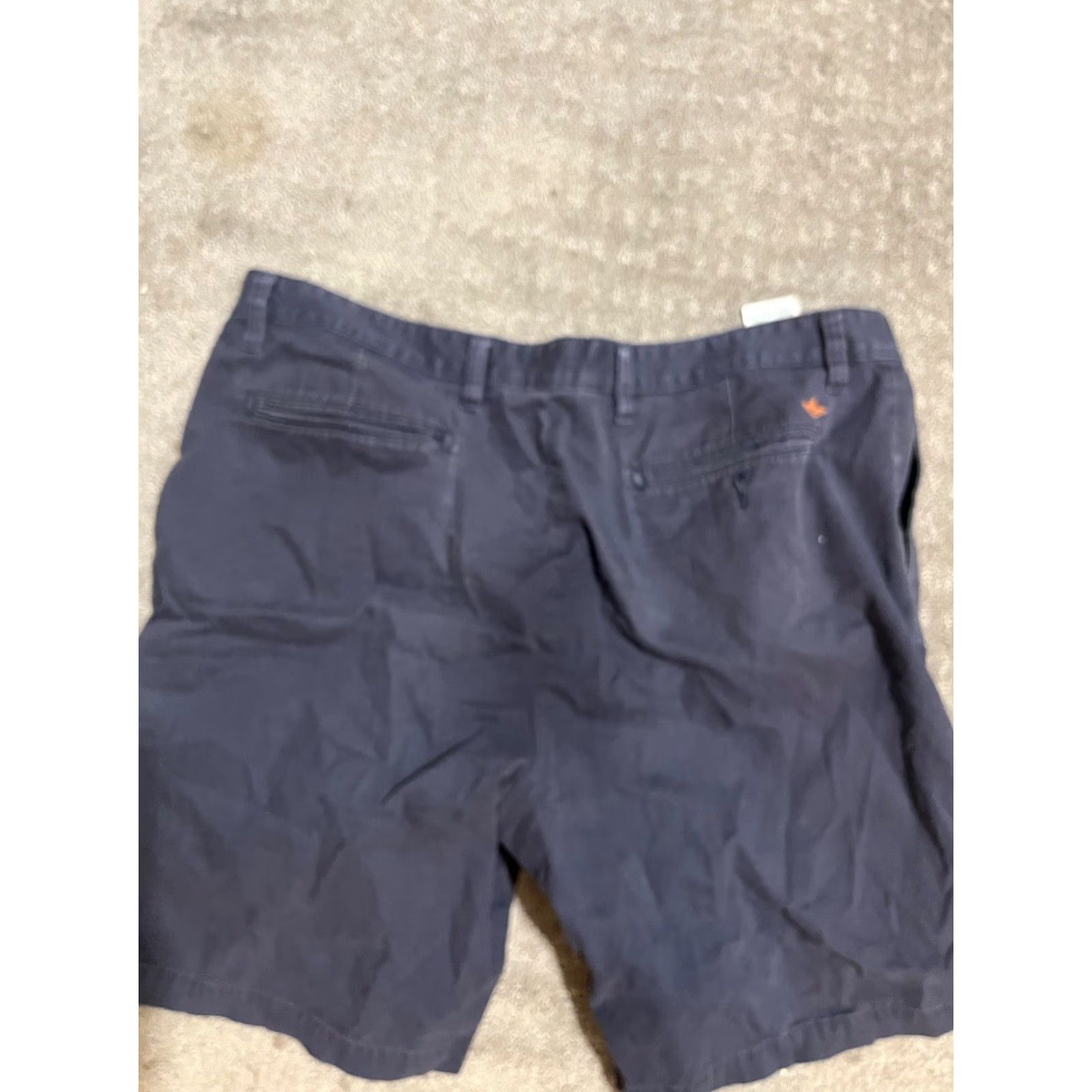 Dockers DOCKERS Men Shorts Bermuda Solid Flat Front 40 Blue Casual Pockets Cotton Size US 40 / EU 56 - 2 Thumbnail