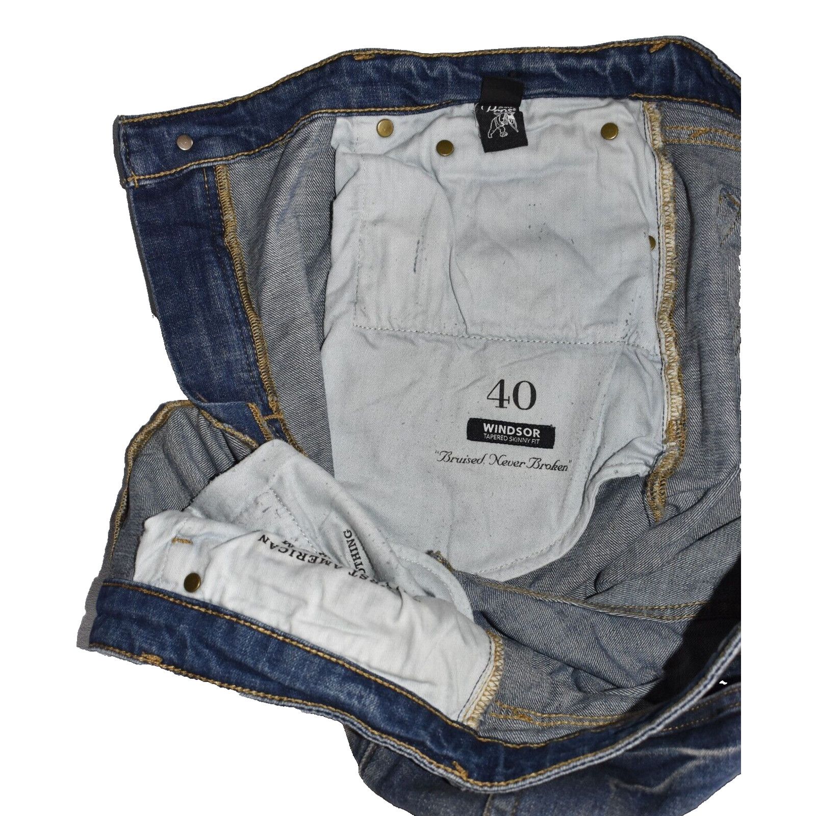 Prps PRPS Bruised Never Broken Windsor Tapered Skinny Jeans Sz 40 Size US 40 / EU 56 - 8 Thumbnail
