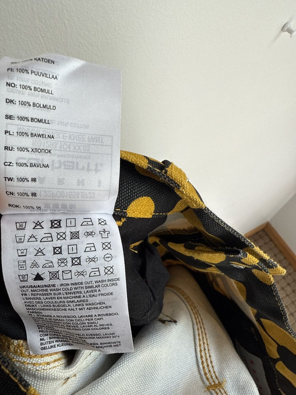 Marni Marni black and yellow floral pants Size US 32 / EU 48 - 11 Thumbnail