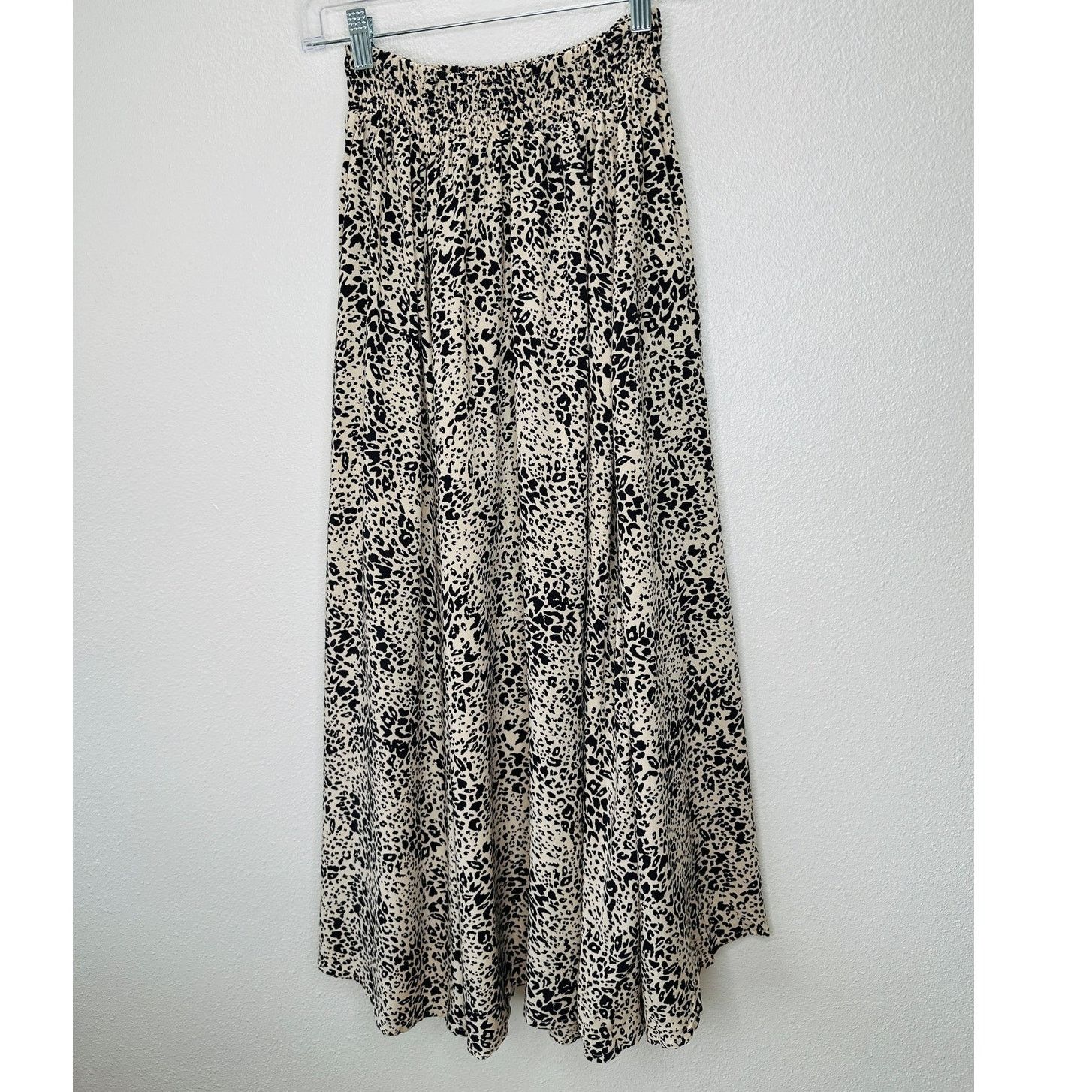 Other Lusana Tan & Black Cheetah Print Elastic Saasha Skirt S Size 27" / US 4 / IT 40 - 3 Thumbnail