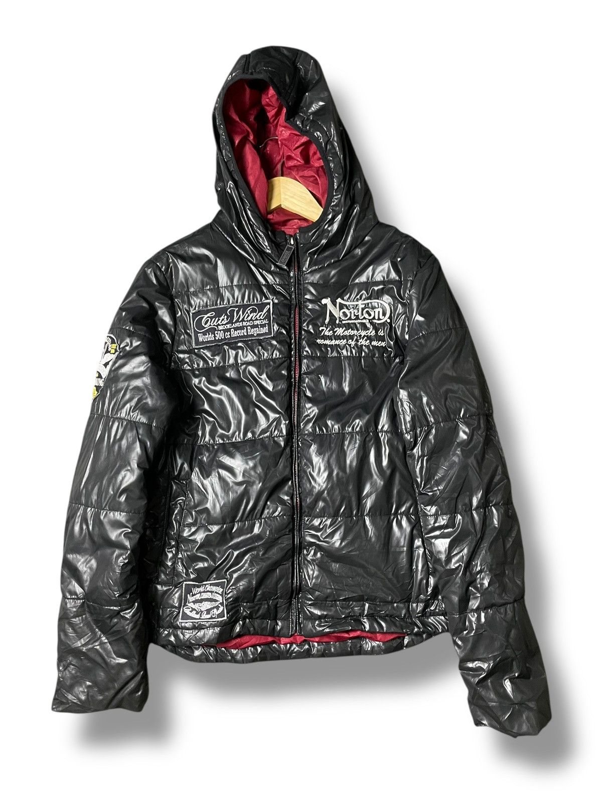 NORTON Embroidered Biker Leather Jacket (134)