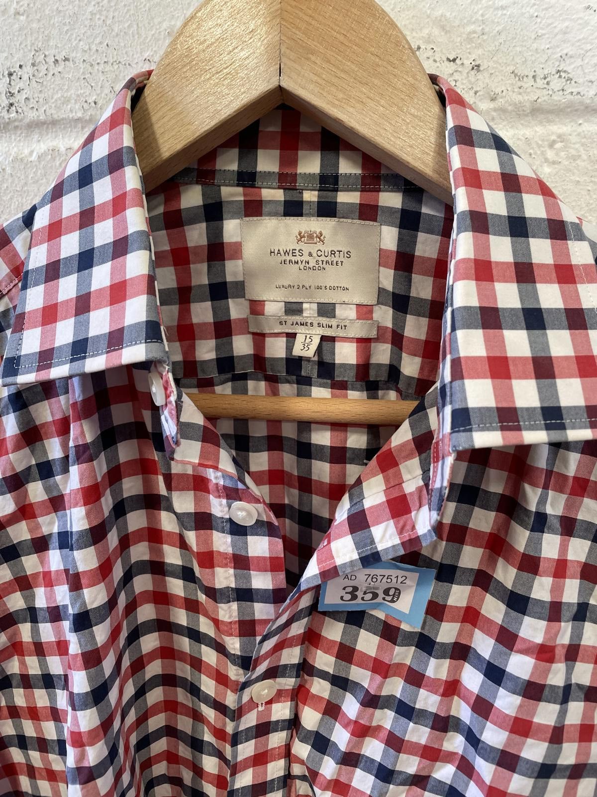 Hawes & Curtis Hawes & Curtis Men's Checkered Button-Down Shirt Size US L / EU 52-54 / 3 - 2 Thumbnail