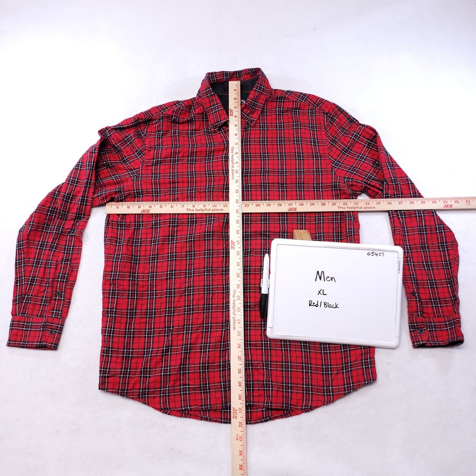 Chaps Chaps Tartan Flannel Shirt Men Size Extra Large XL Red Black Size US XL / EU 56 / 4 - 6 Thumbnail