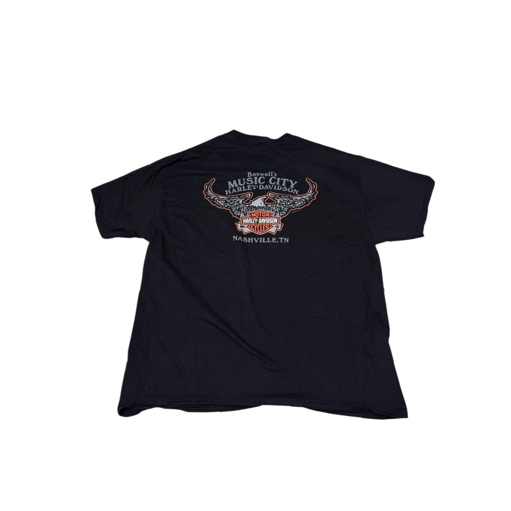 Harley Davidson Harley-Davidson T-Shirt Black Music City Nashville TN Mens XL Shirt Short Sleeve Graphic Print Crew Neck Size US XL / EU 56 / 4 - 4 Thumbnail