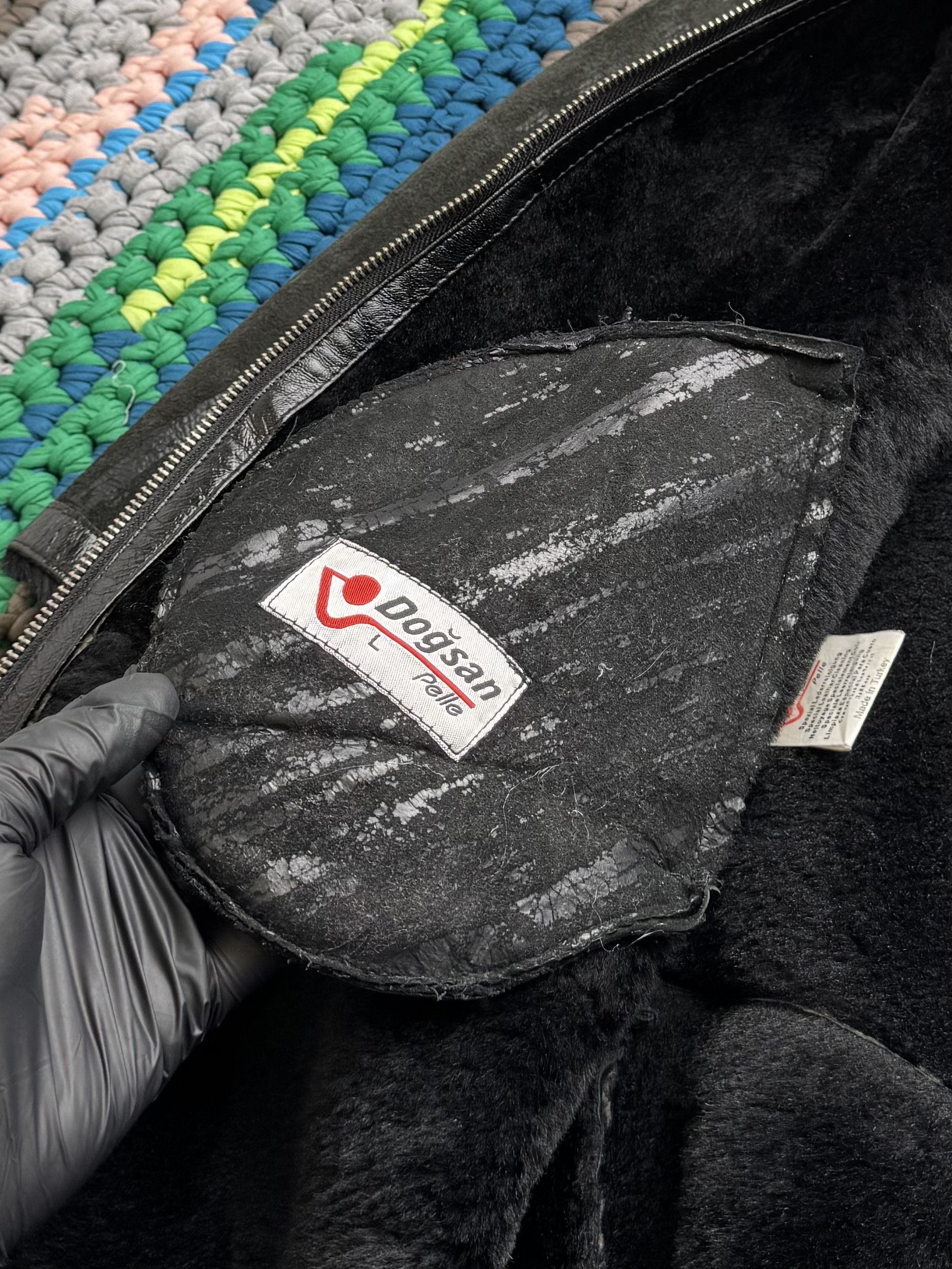 Japanese Brand Vintage Real Lambskin Coat With Real Fur Neck (D10)(D15)(V1) Size L / US 10 / IT 46 - 6 Thumbnail