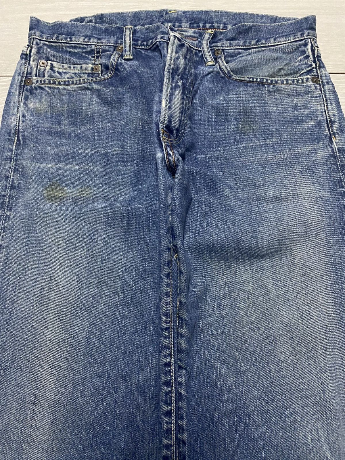 45rpm 45Rpm Grunge Distressed Baggy Wide Leg Jeans Size US 31 - 3 Thumbnail