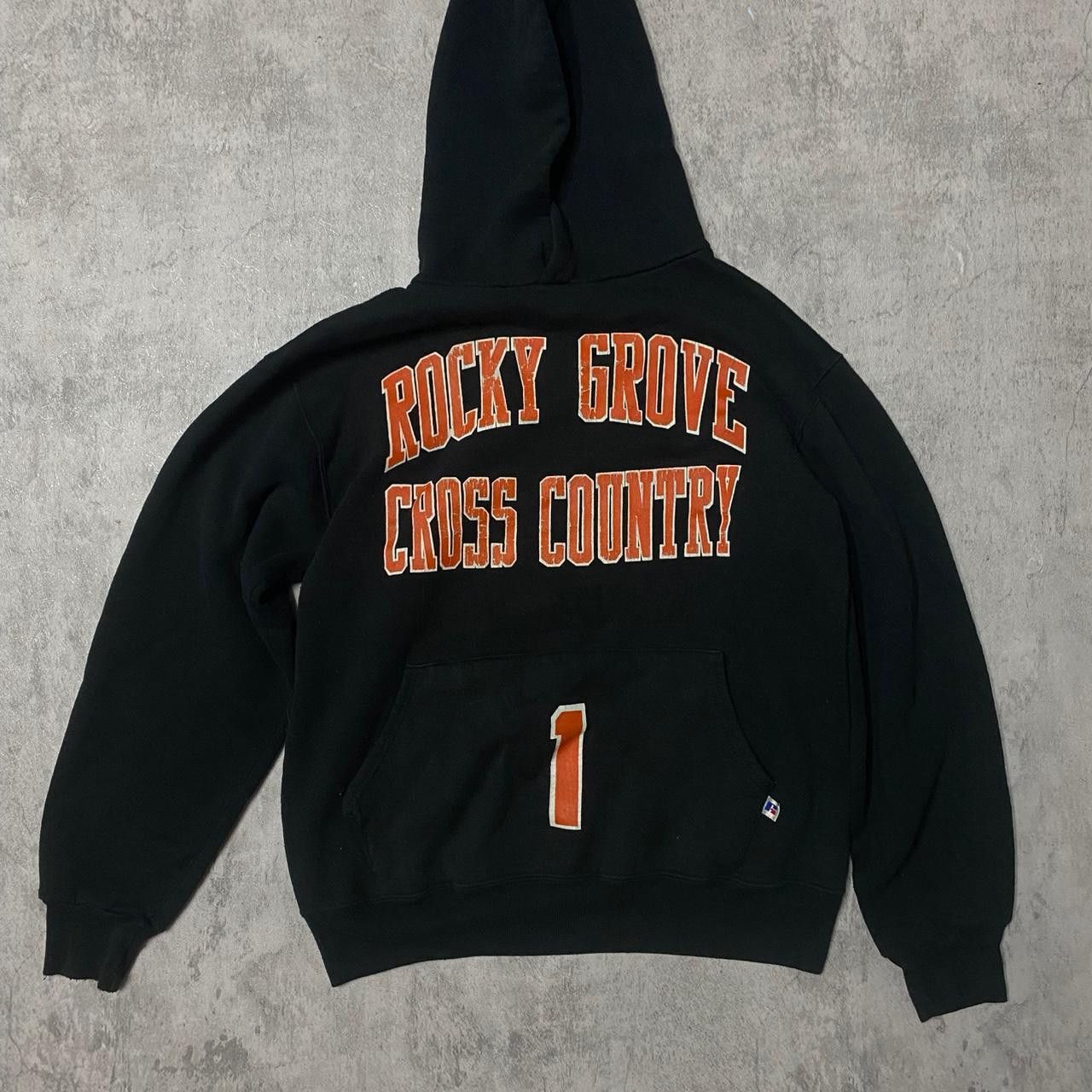 Russell Athletic Black and orange Russell Athletic hoodie #90sstreetwear Size US M / EU 48-50 / 2 - 1 Thumbnail